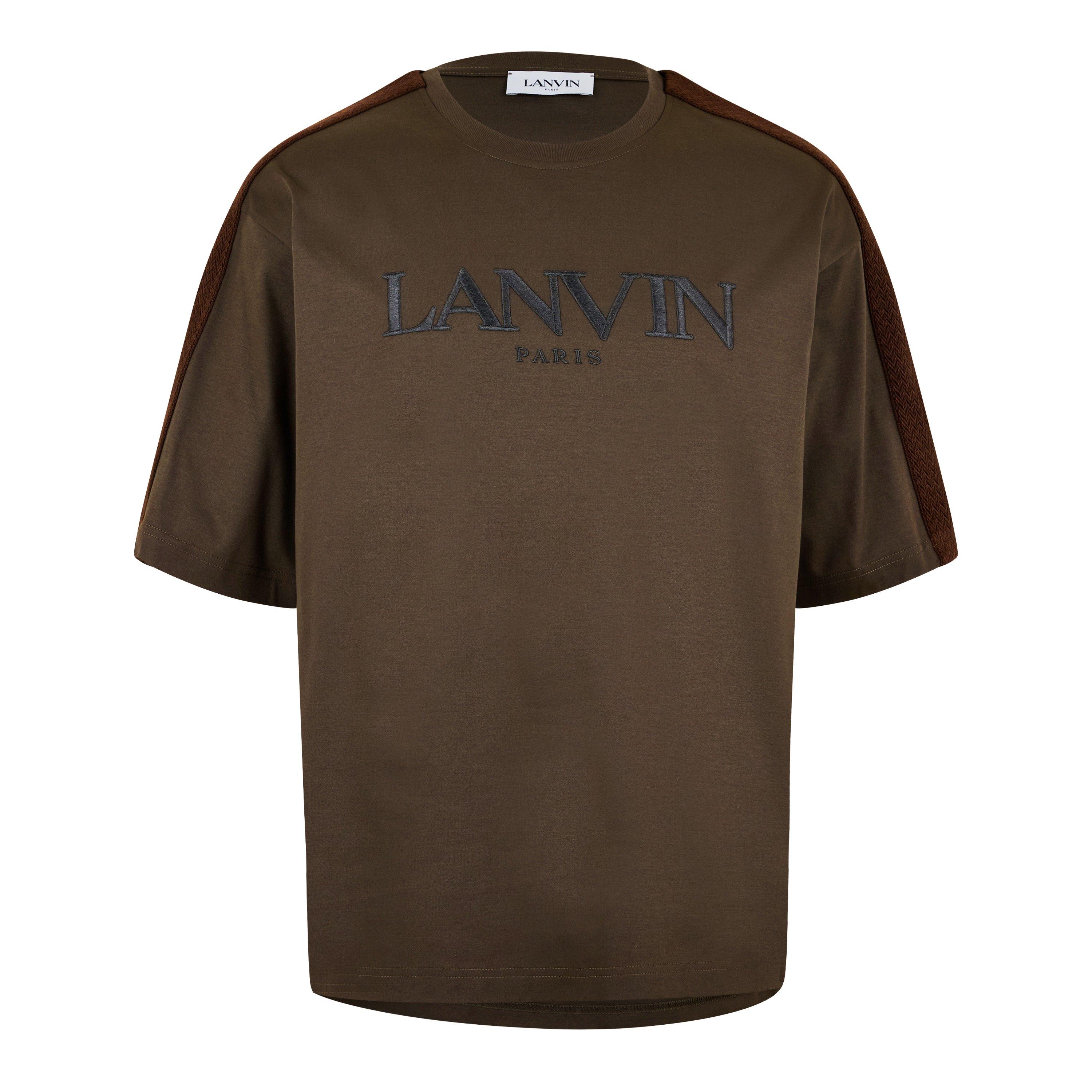 Lanvin Embroidered Curb Trimmed T-Shirt