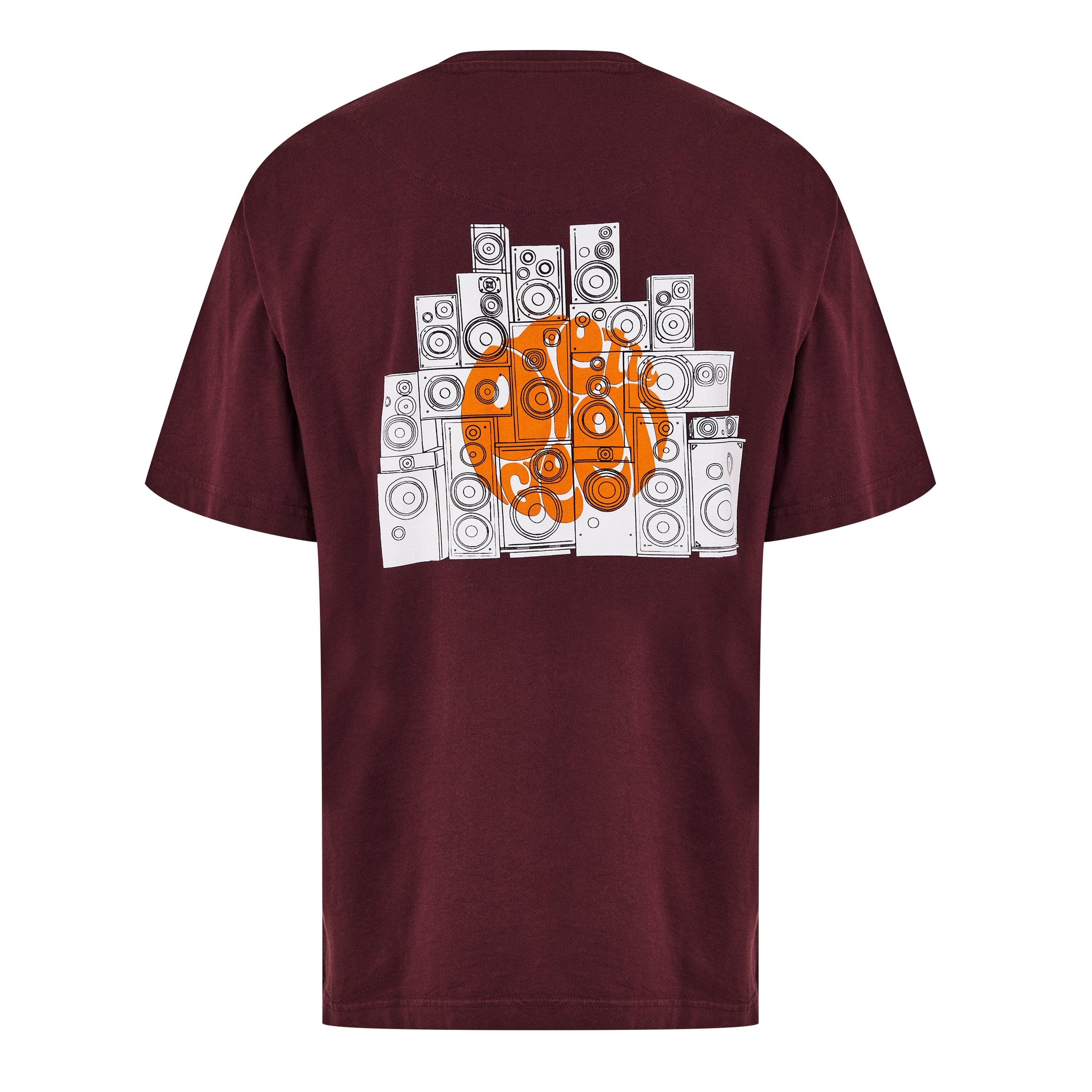 Bourgogne - Pretty Green - Men's Speaker Oversized Regular Fit T-Shirt - 2