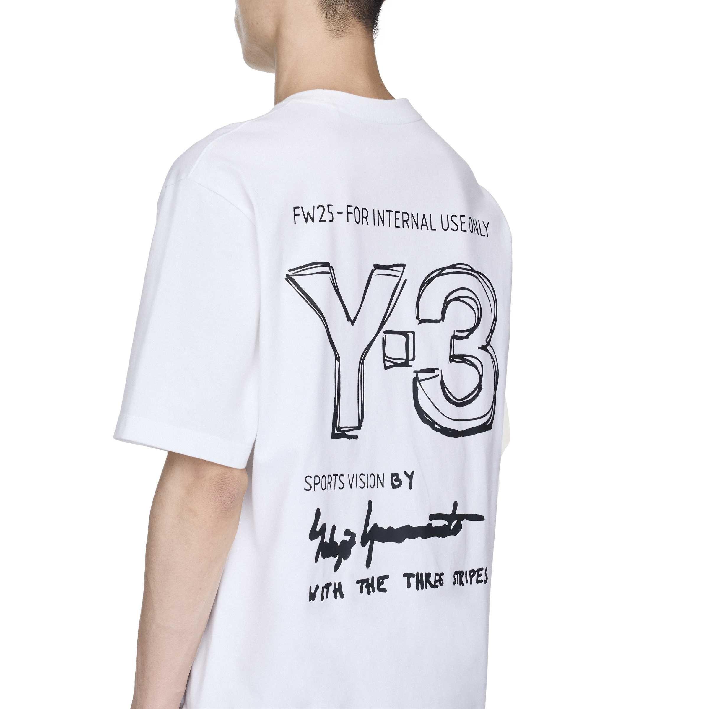 core white - Y3 - Adidas Y-3 Sht Sleev Sn64 - 6