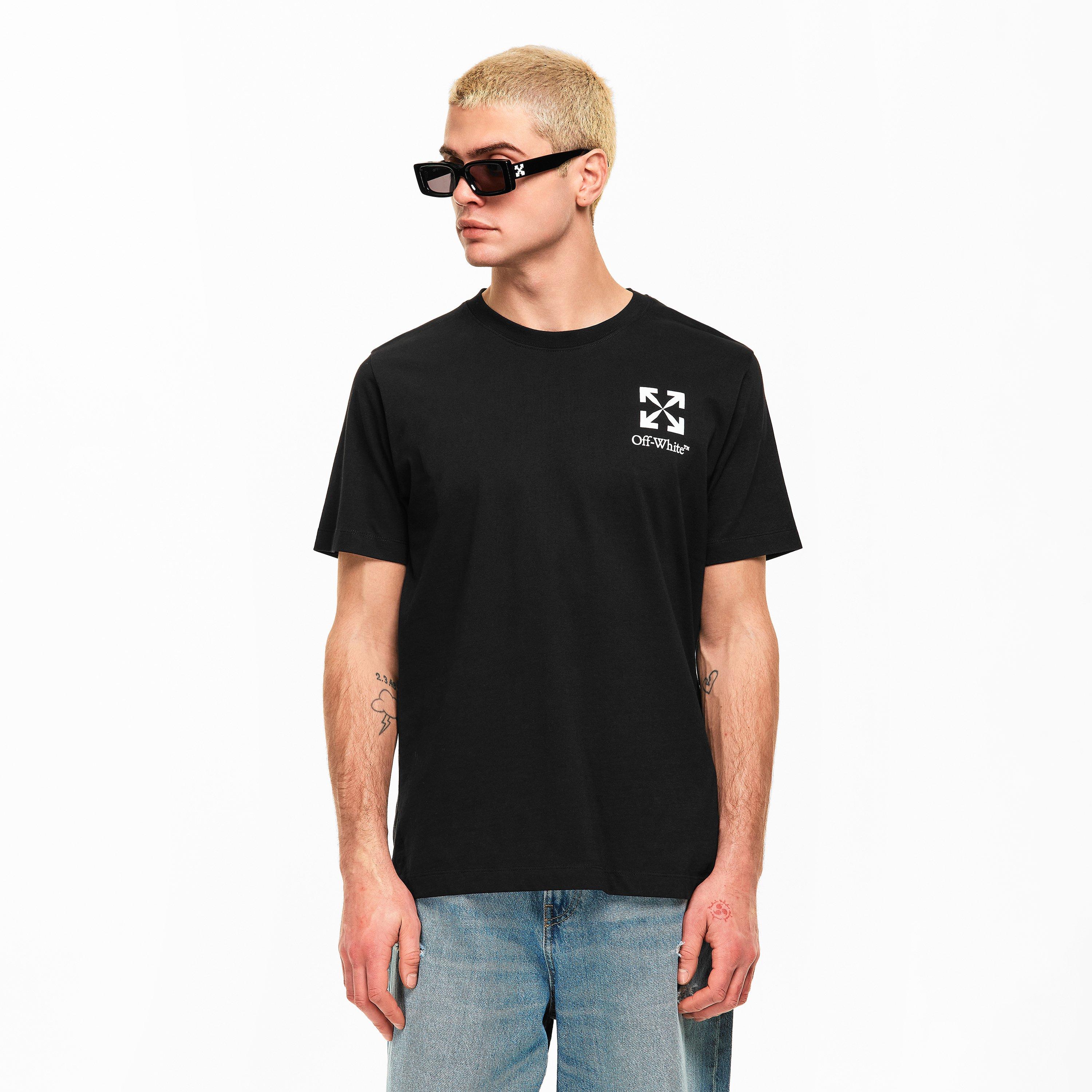 Black 0001 - Off White - Men's Small Arrow T-Shirt - 3