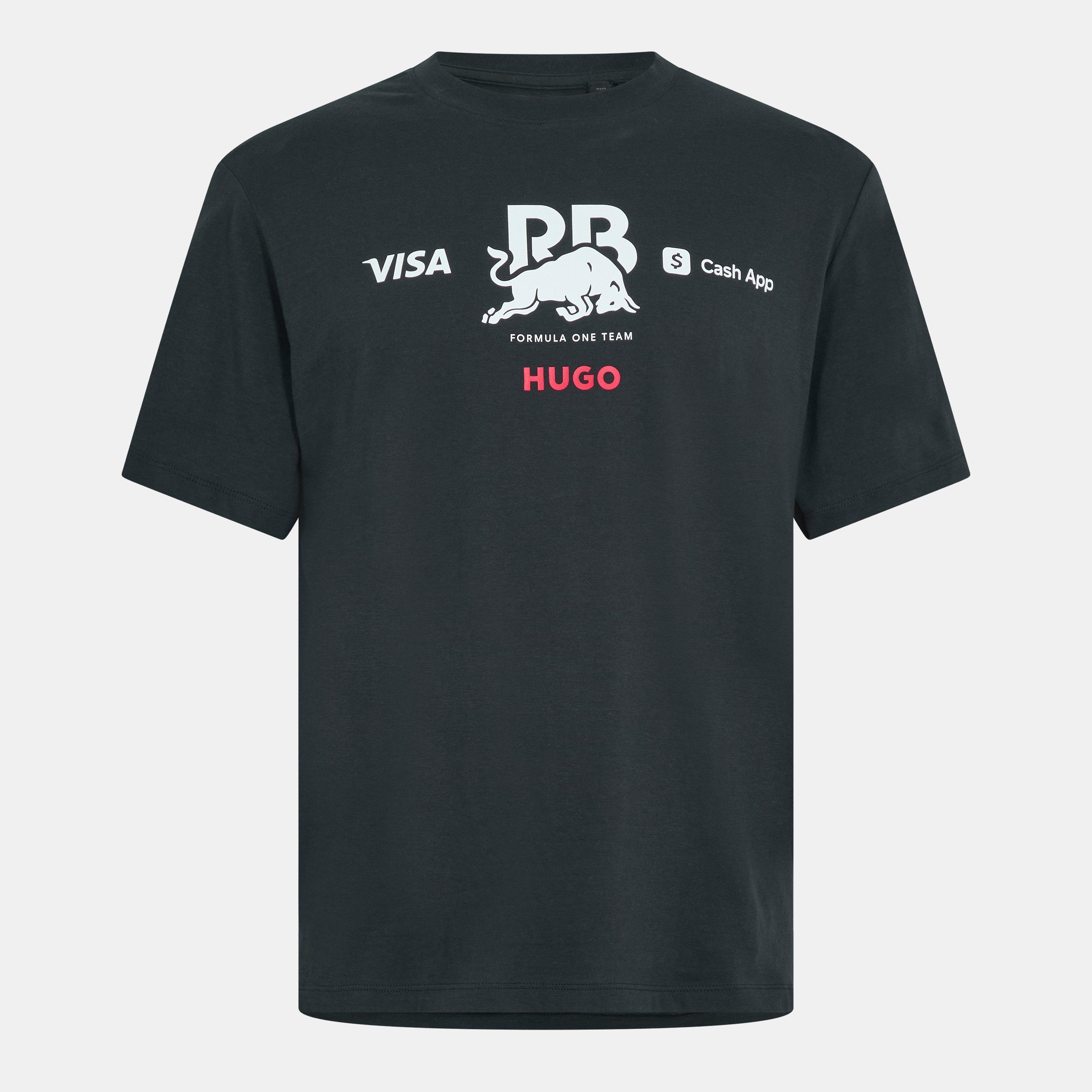 Black - Hugo - Racing Bulls Tsunoda F1 2025 T-Shirt - 1