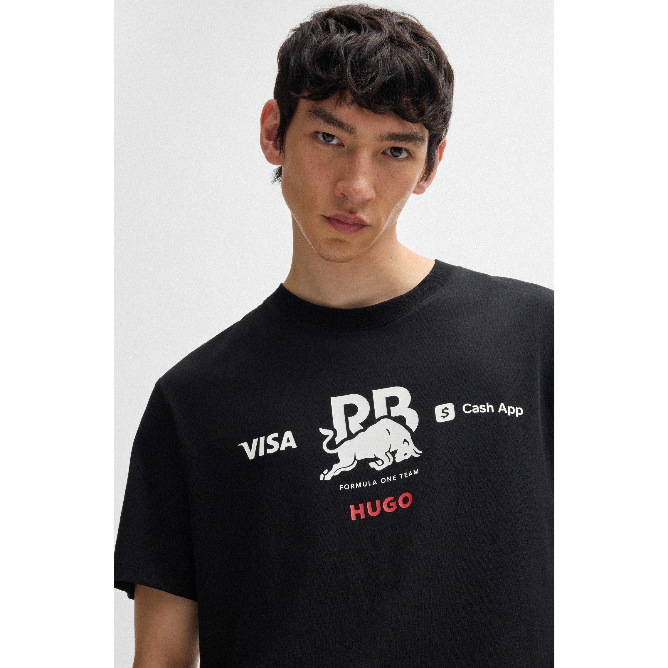 Black - Hugo - Racing Bulls Tsunoda F1 2025 T-Shirt - 3