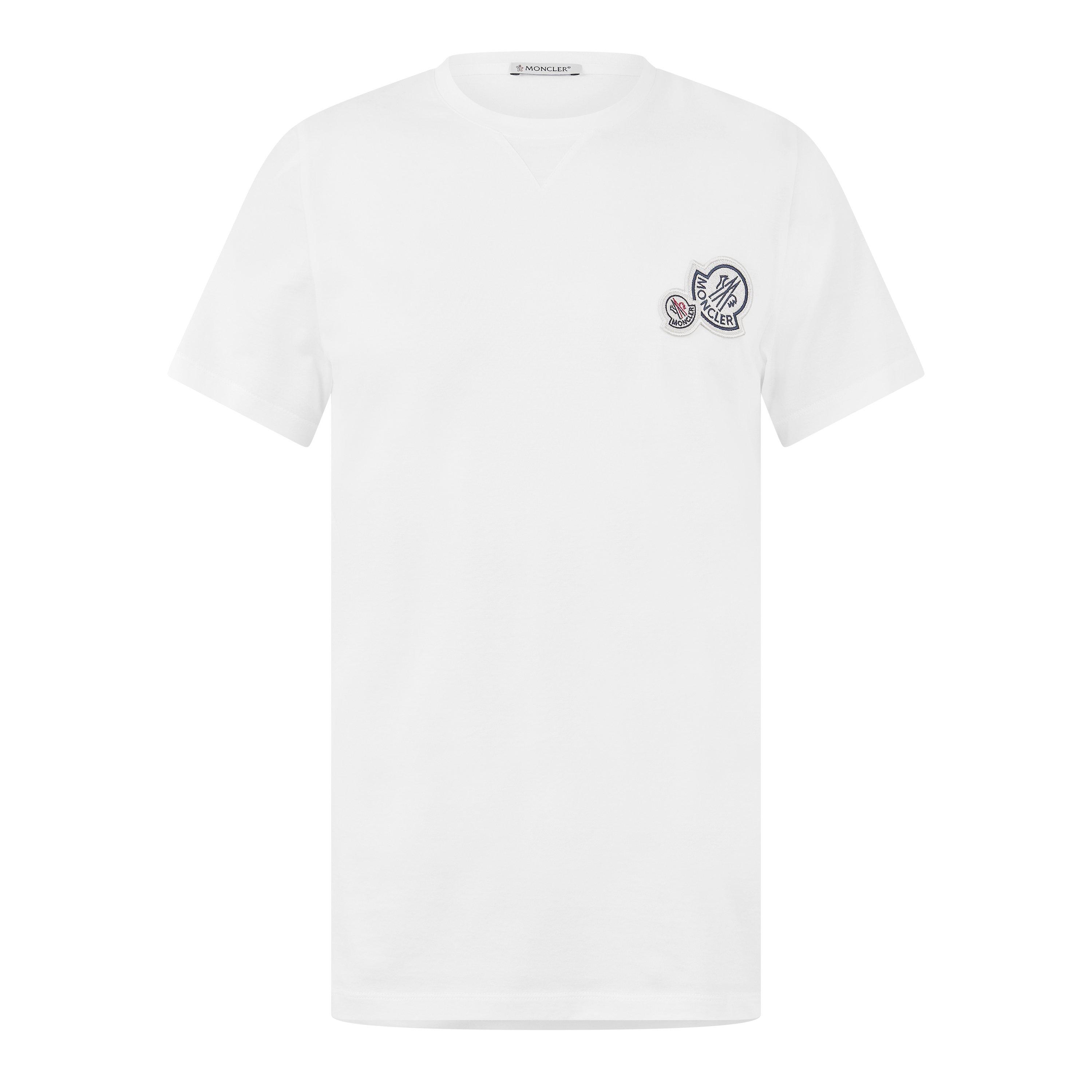 Moncler Moncler DB Logo Tee Sn64 - White 001 - M
