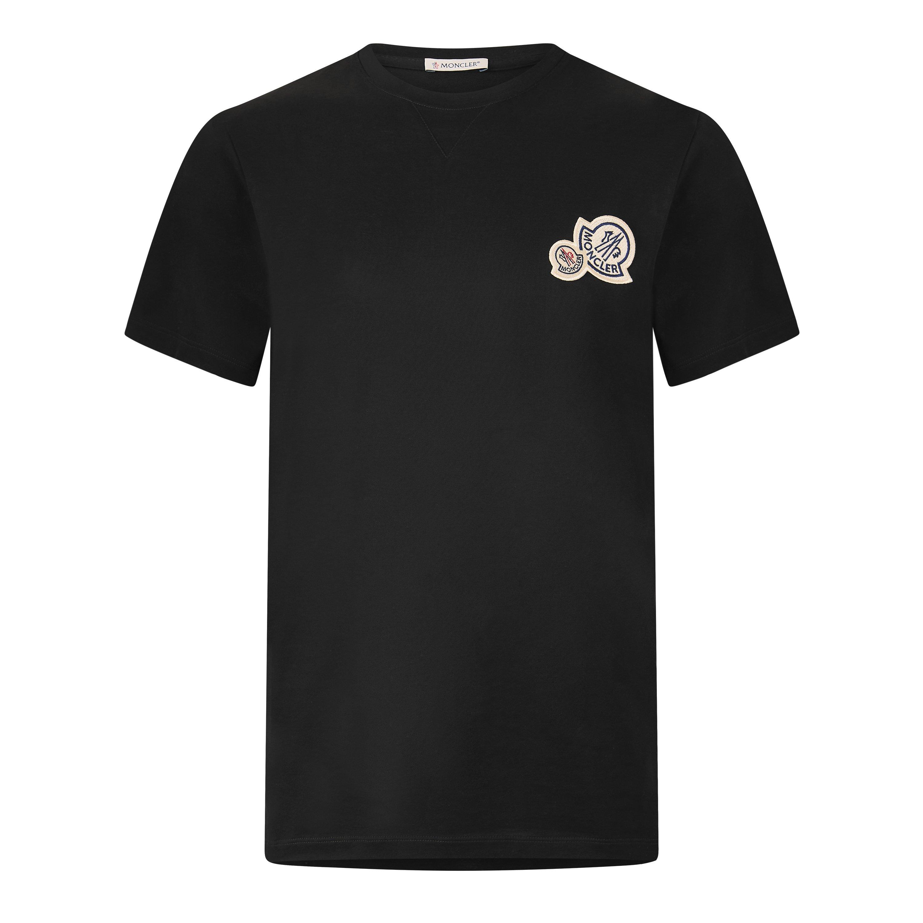 Black 999 - Moncler - Moncler DB Logo Tee Sn64 - 1