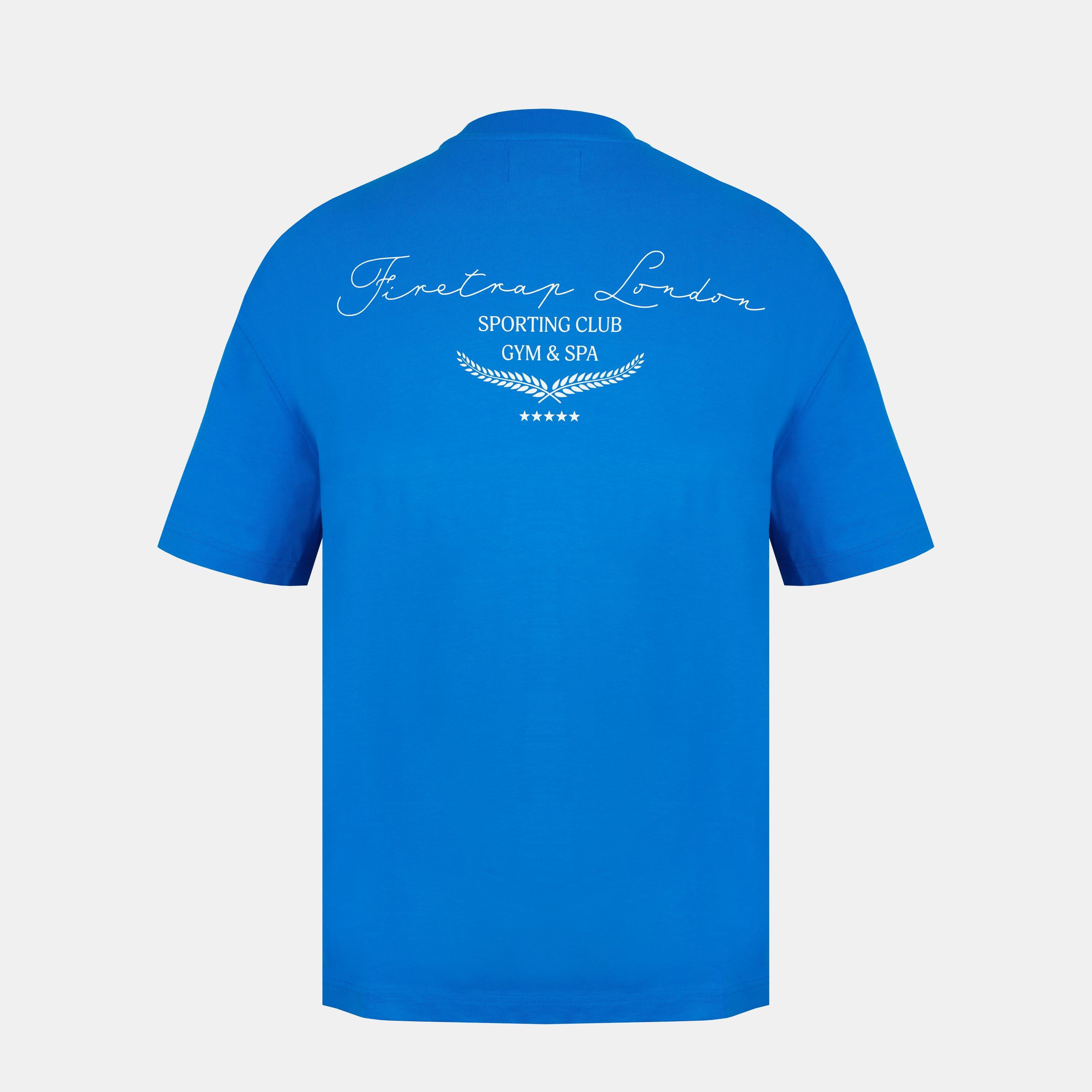 Blue - Firetrap - Sport Club Oversized T-Shirt - 2