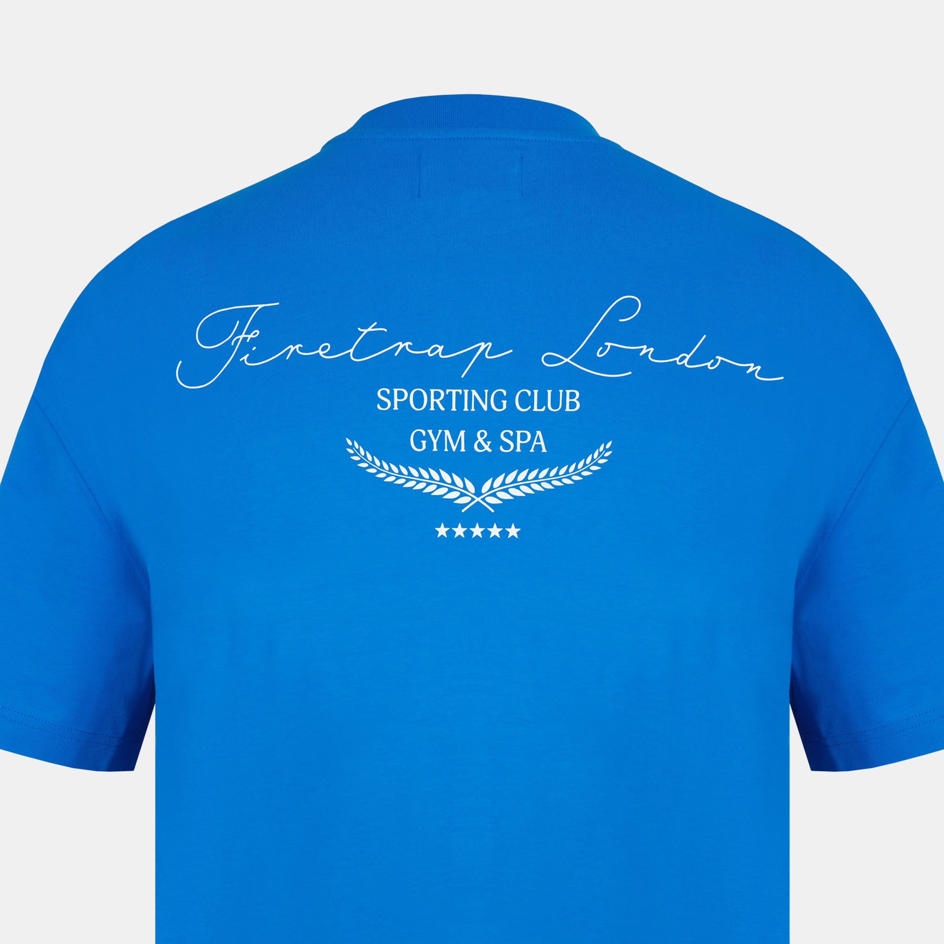 Blue - Firetrap - Sport Club Oversized T-Shirt - 4