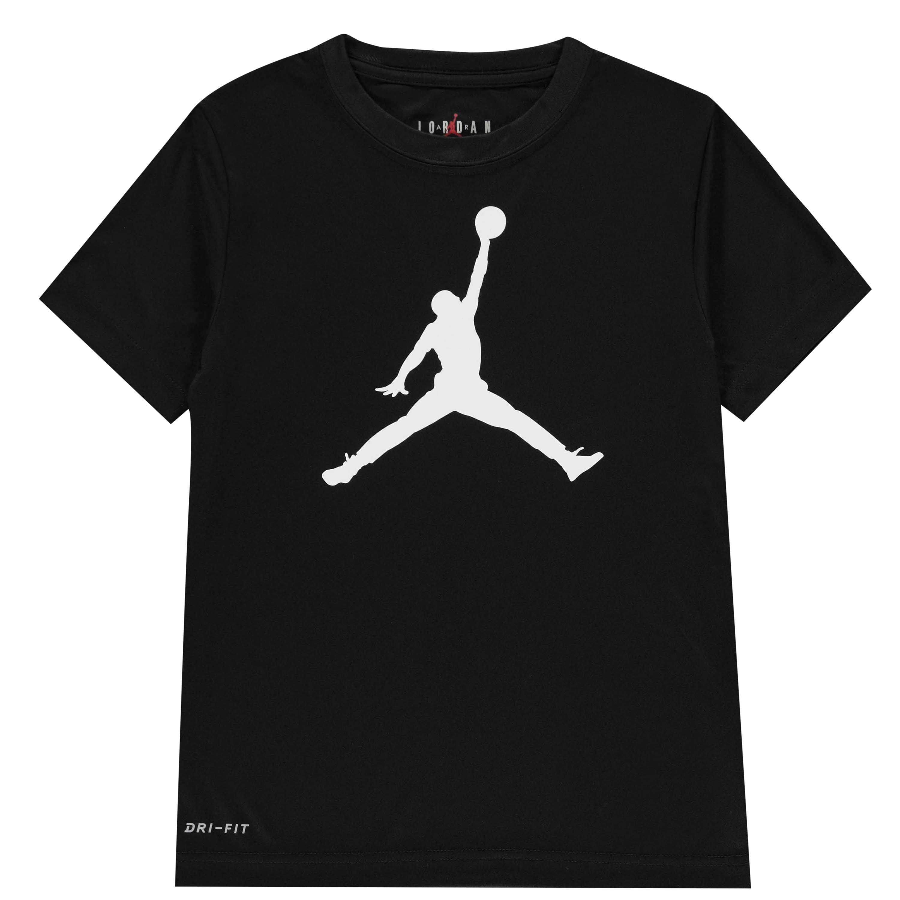 Negro - Air Jordan - Dri-FIT T Shirt Junior Boys - 1