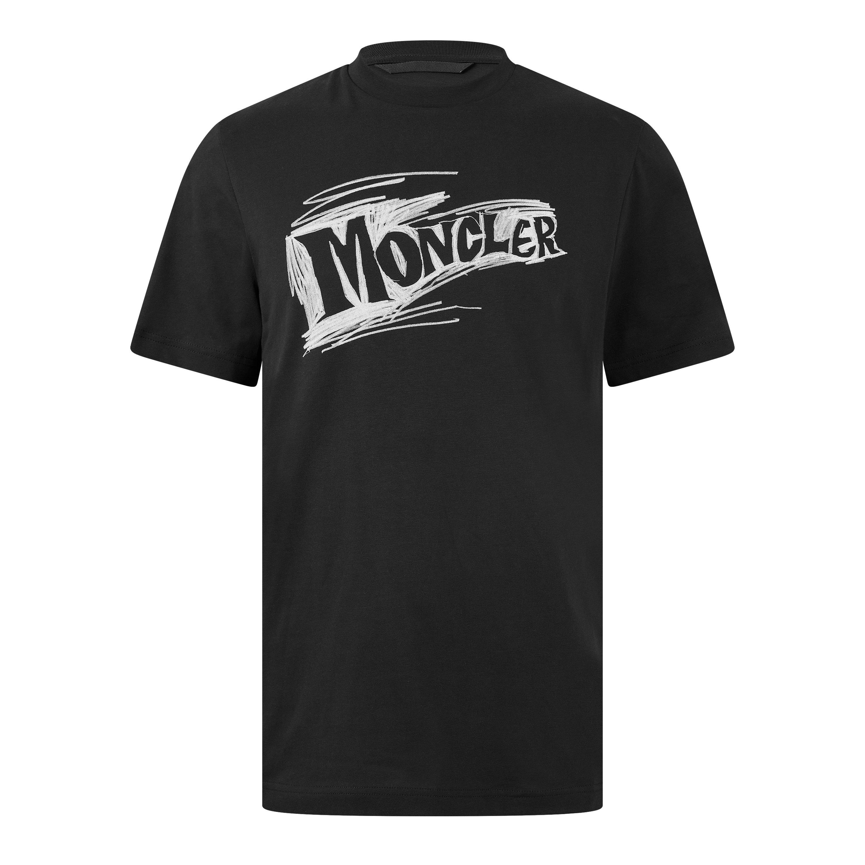 Black 999 - Moncler - Moncler Sketch Tee Sn64 - 1