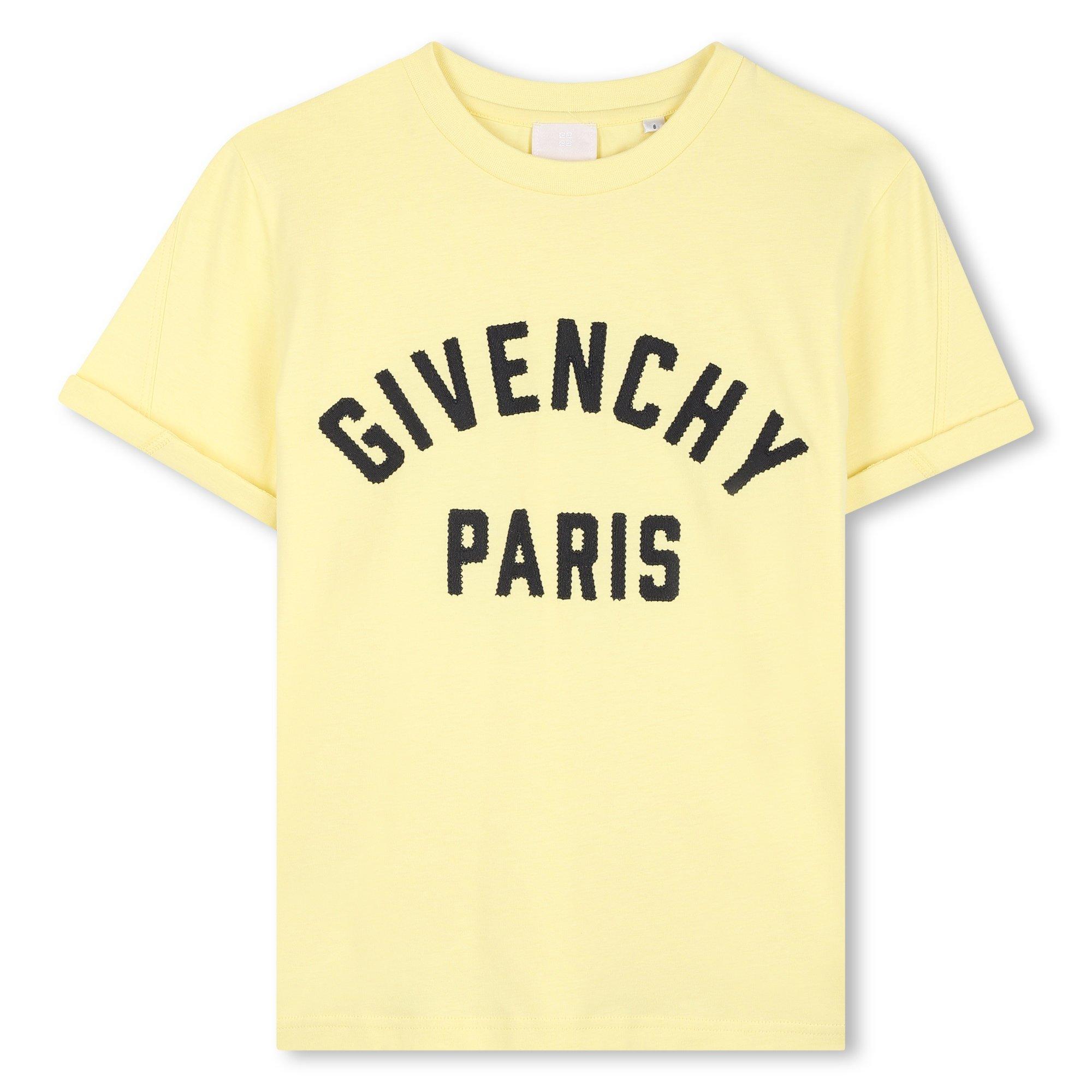 GIVENCHY Kids' T-Shirt - Yellow 524 - Size 12Y