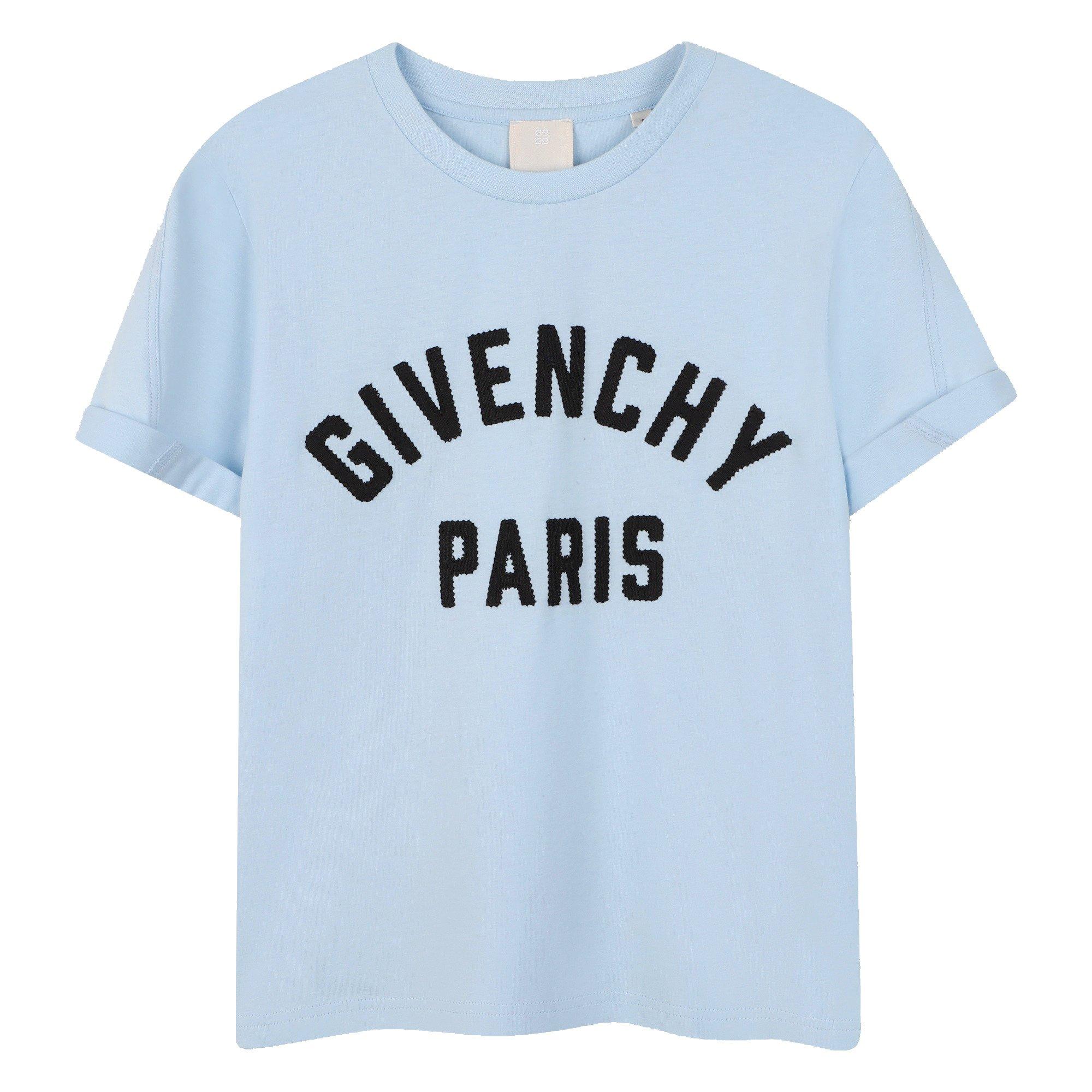 GIVENCHY Kids' T-Shirt - Blue 77L - Size 6Y