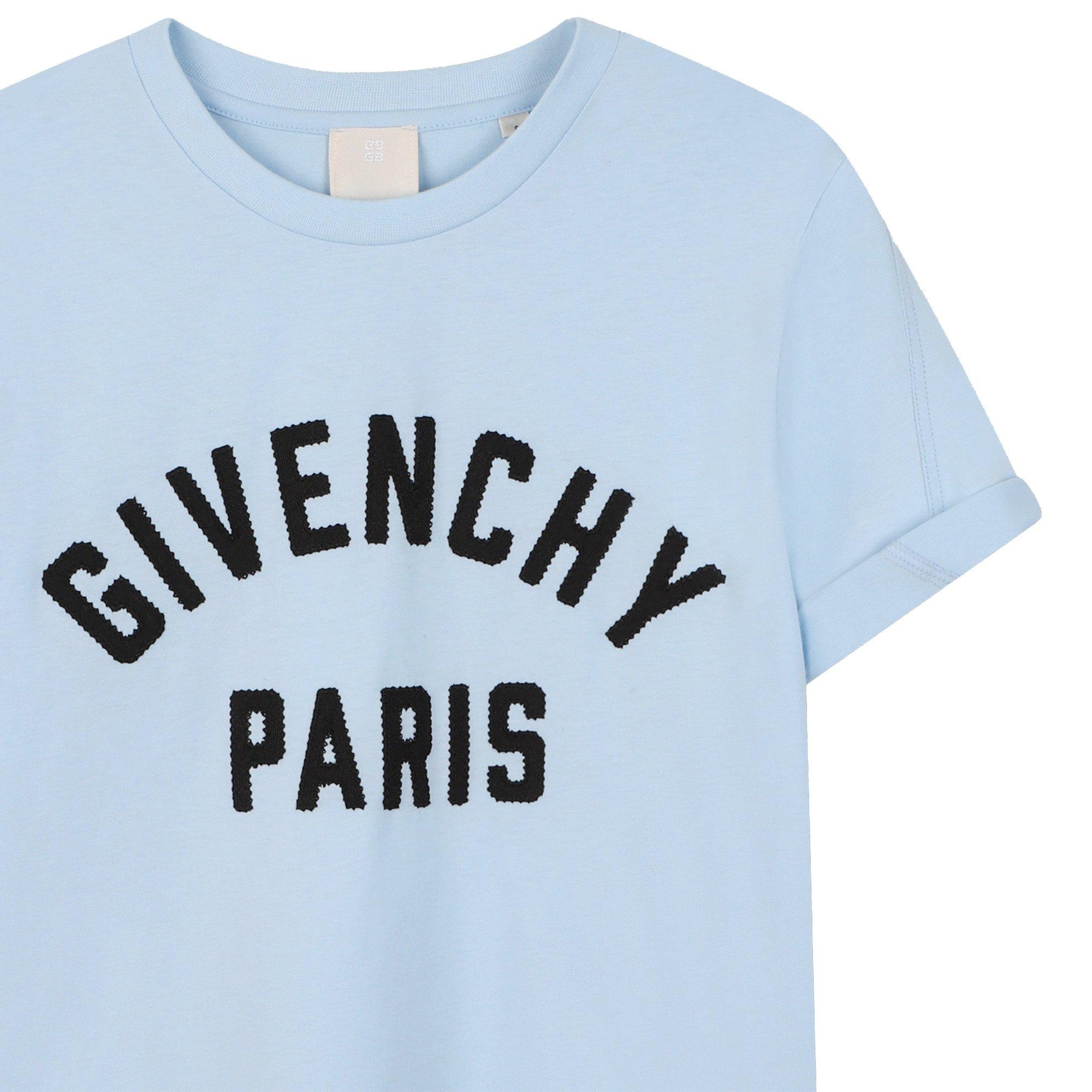 Blue 77L - GIVENCHY - GIV Logo T-Shirt Jn62 - 3