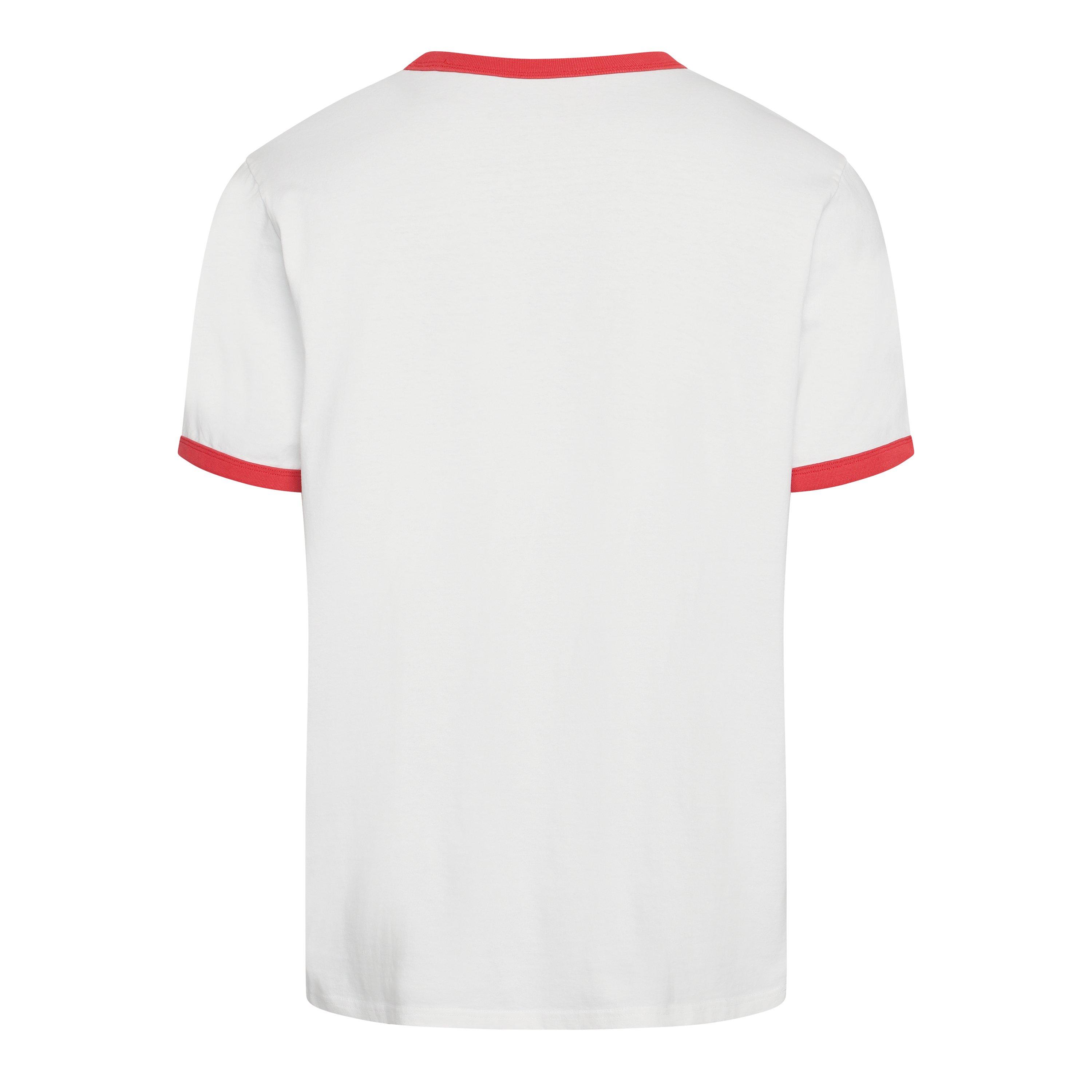 Bianco brillante - Levis - Levis Retro Emb Ringer Tee Bright Wh - 2