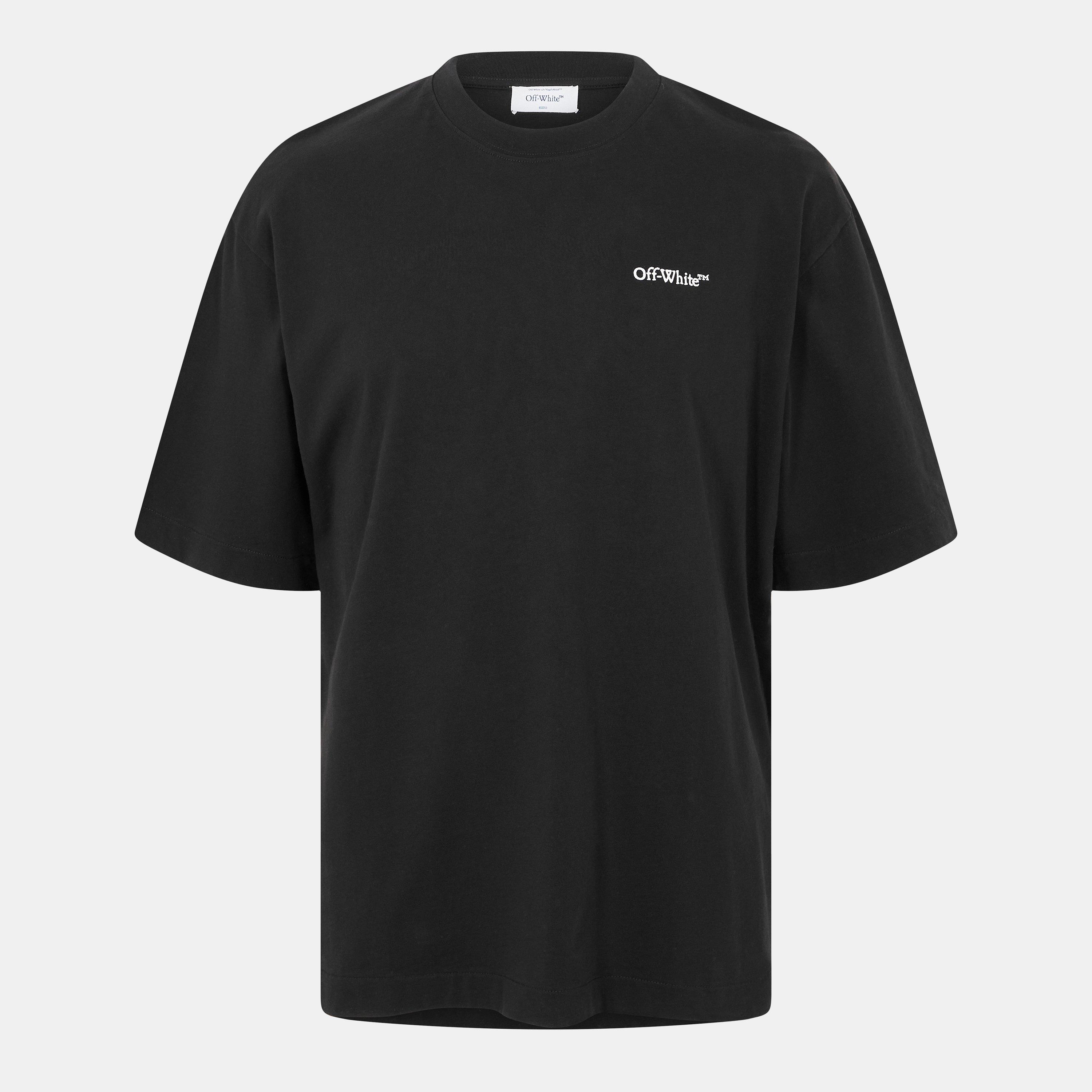 Black - Off White - Men's Regular Fit T-Shirt - 2