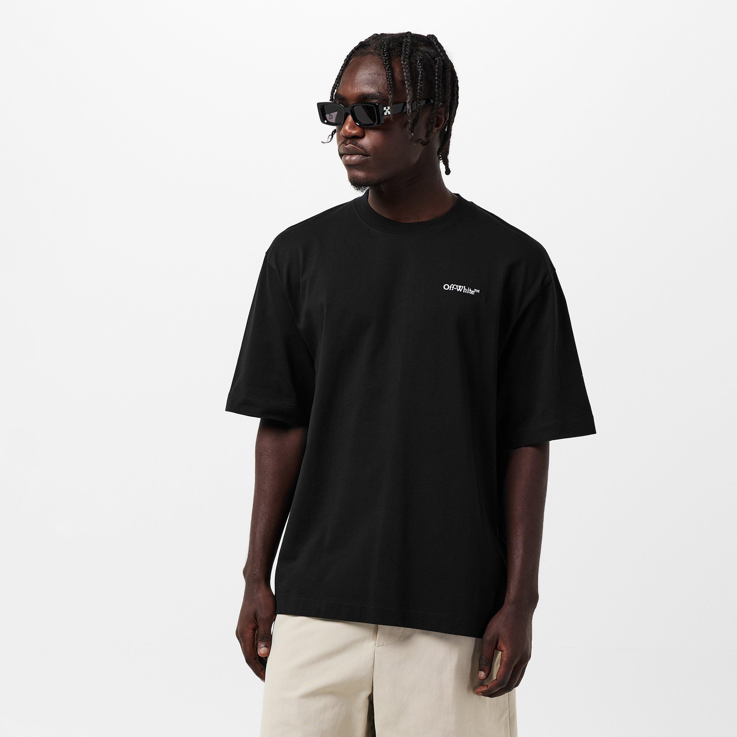 Black - Off White - Men's Regular Fit T-Shirt - 3