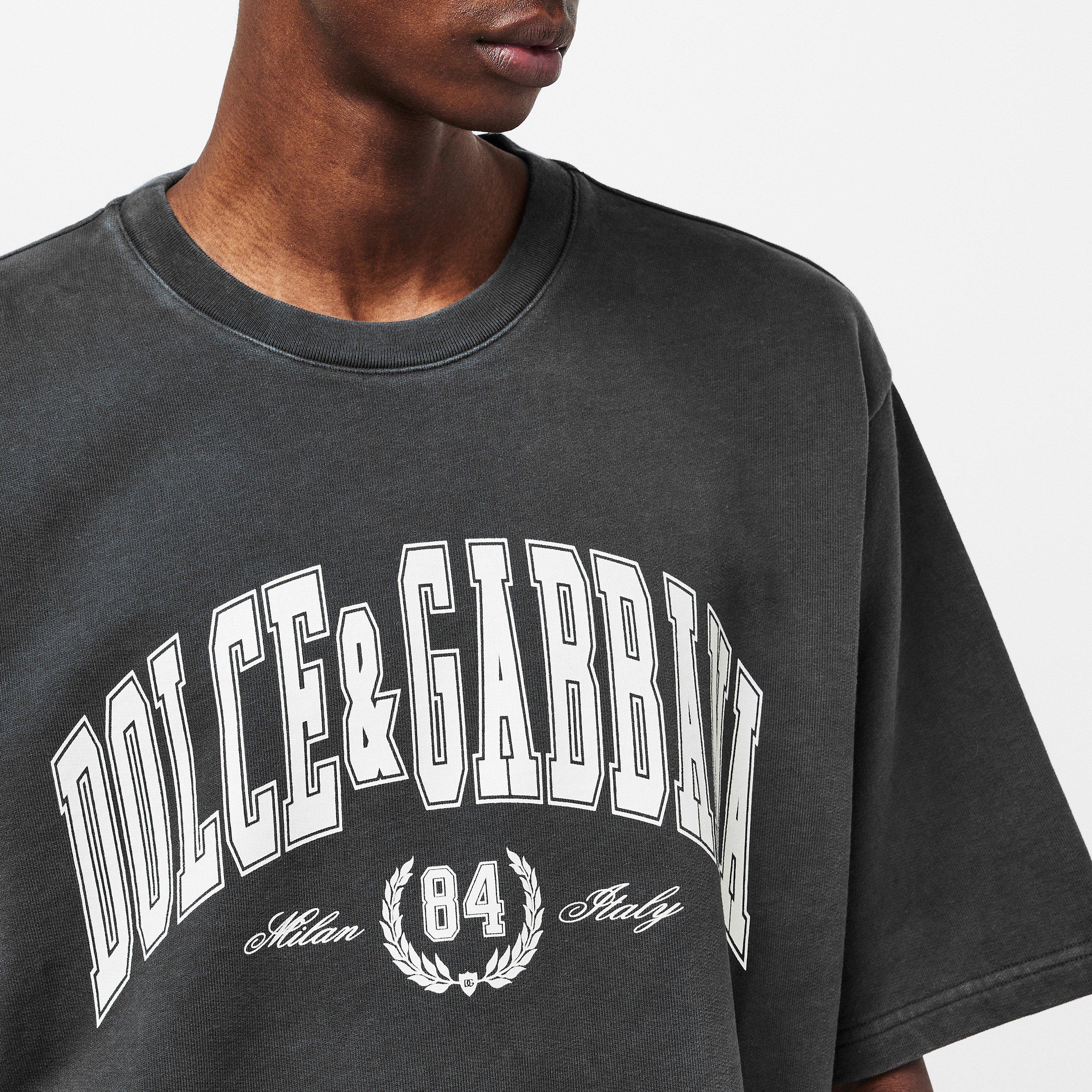 Grigio - Dolce and Gabbana - Men's Varsity T-Shirt - 5
