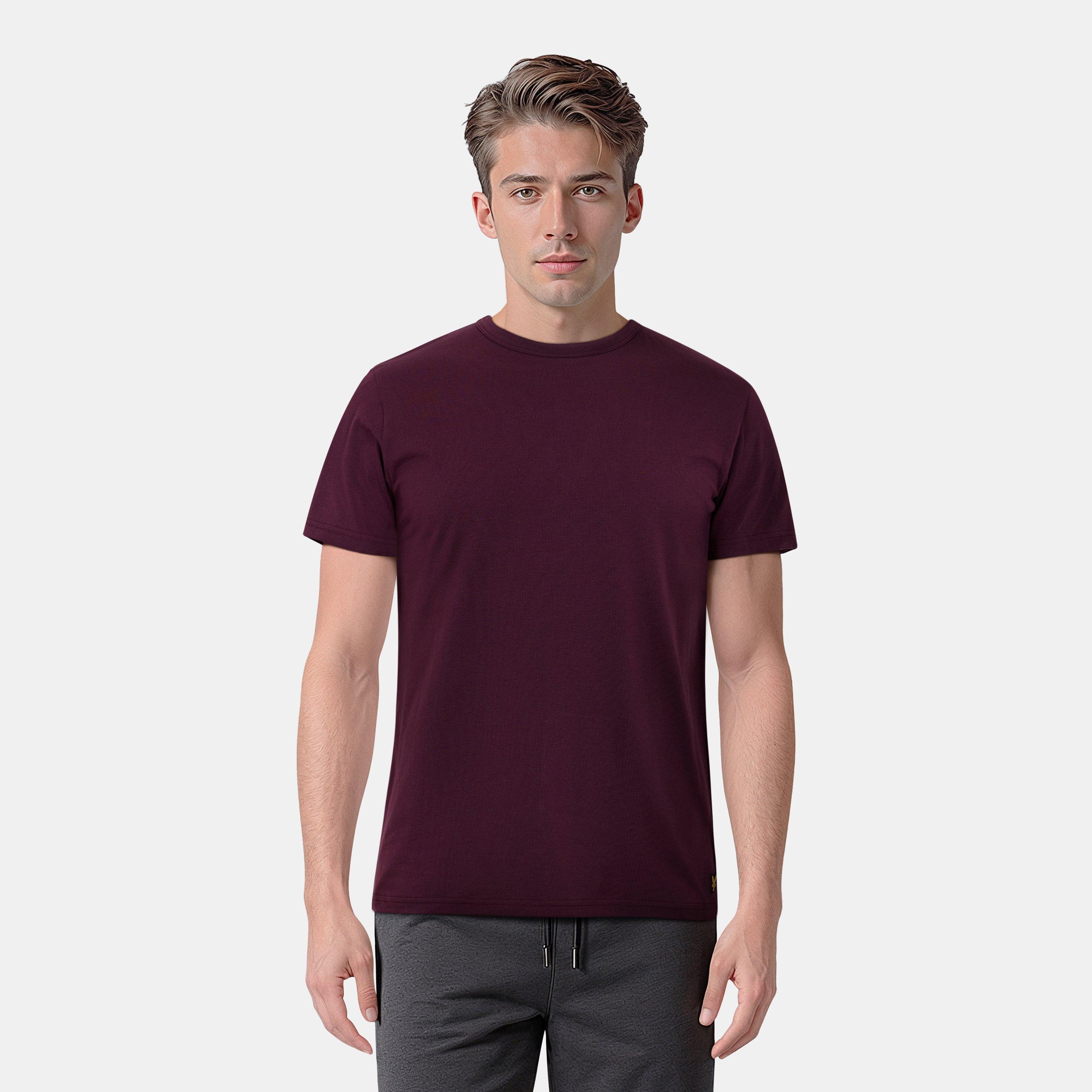 Gre/Cov/BurX259 - Lyle and Scott - Regular Fit Pack T-Shirt - 5
