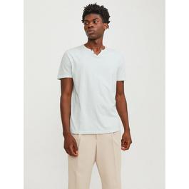 Jack and Jones Split Neck Regular Fit T-Shirt
