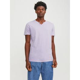 Jack and Jones Split Neck Regular Fit T-Shirt
