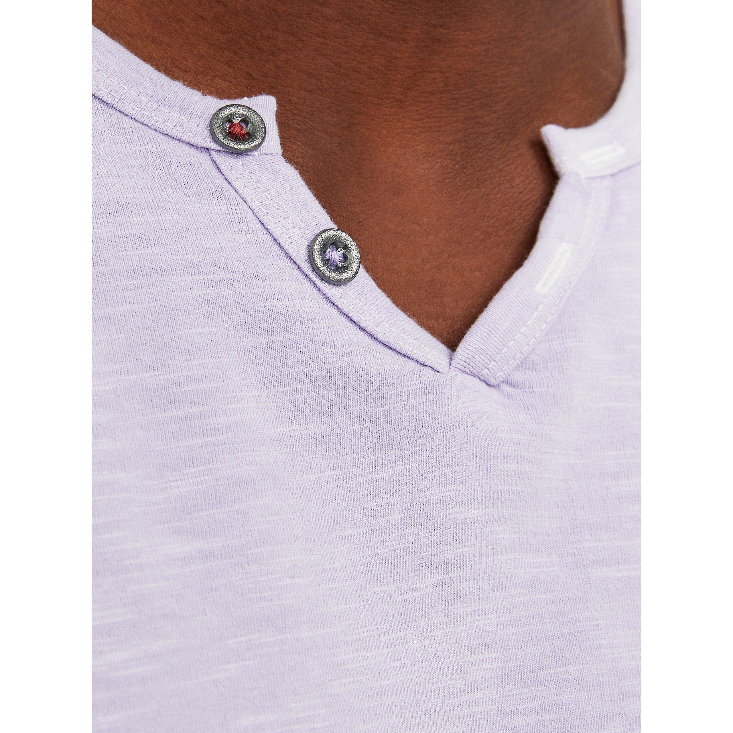 Paarse Roos - Jack and Jones - Split Neck Regular Fit T-Shirt - 3