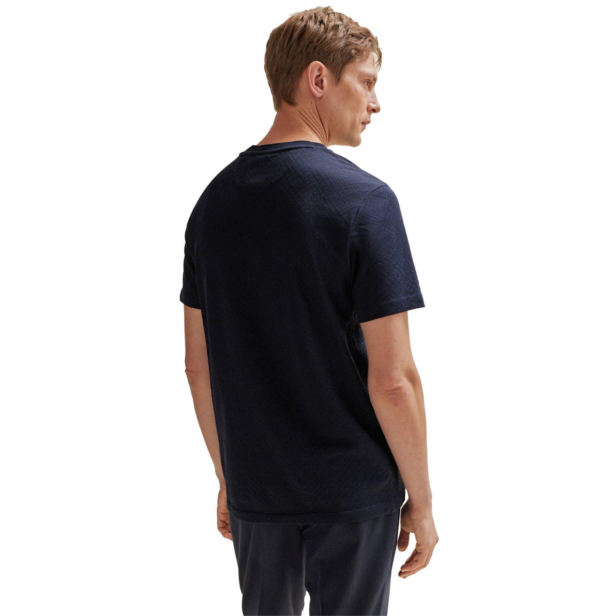 Dark Blue 404 - Boss - Men's L-Tesar High-End Fashion T-Shirt - 3