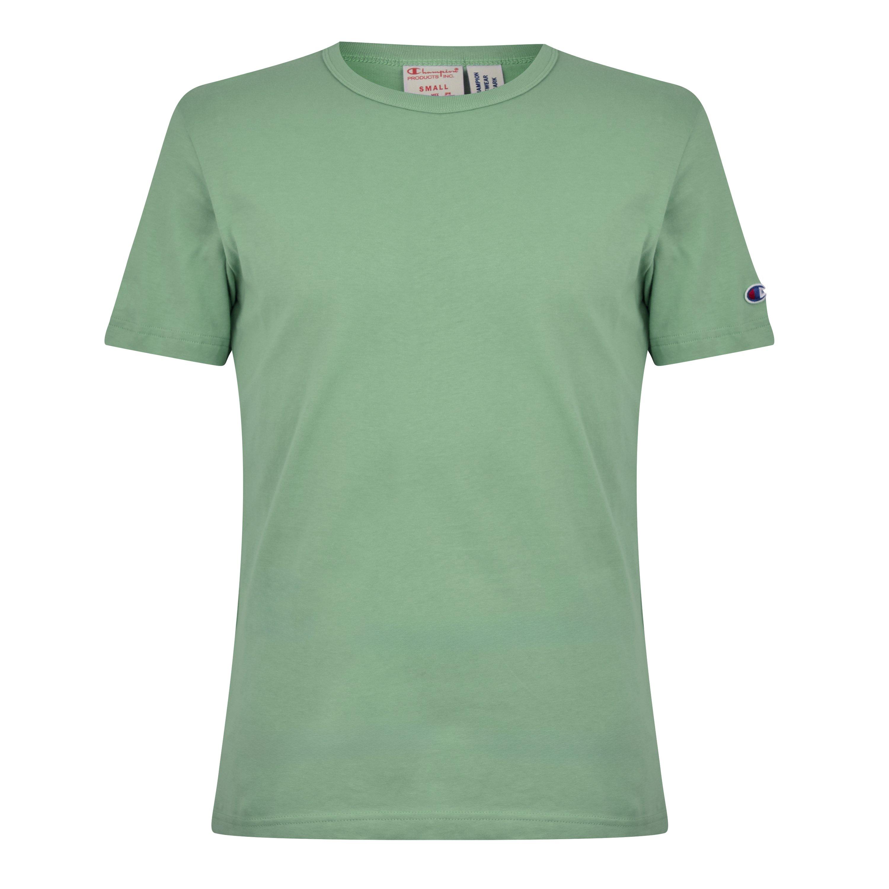 Champion Men's Crewneck T-Shirt - Green - Small