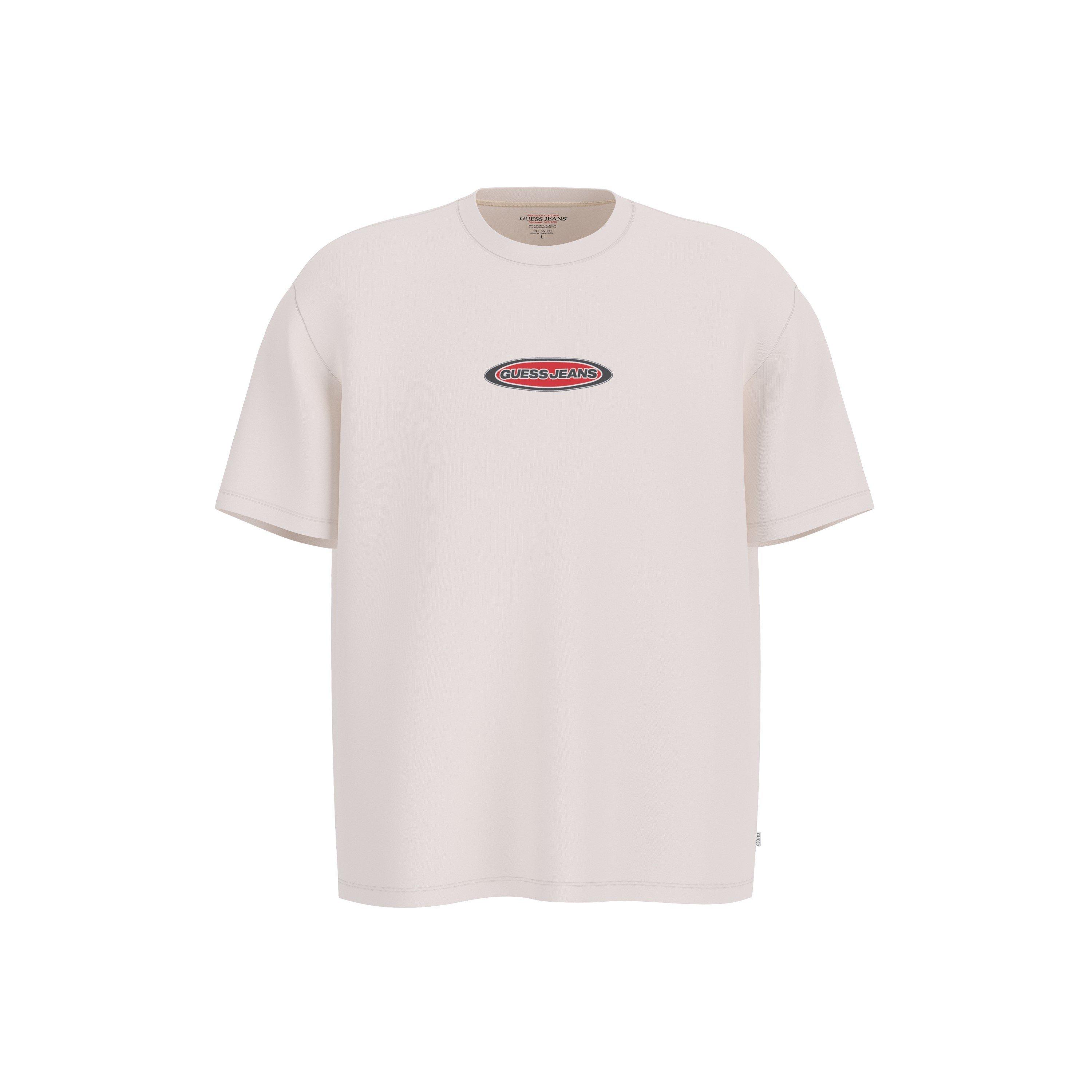 Guess Men's Mid Logo Tee Sn54 - White G054 - Large