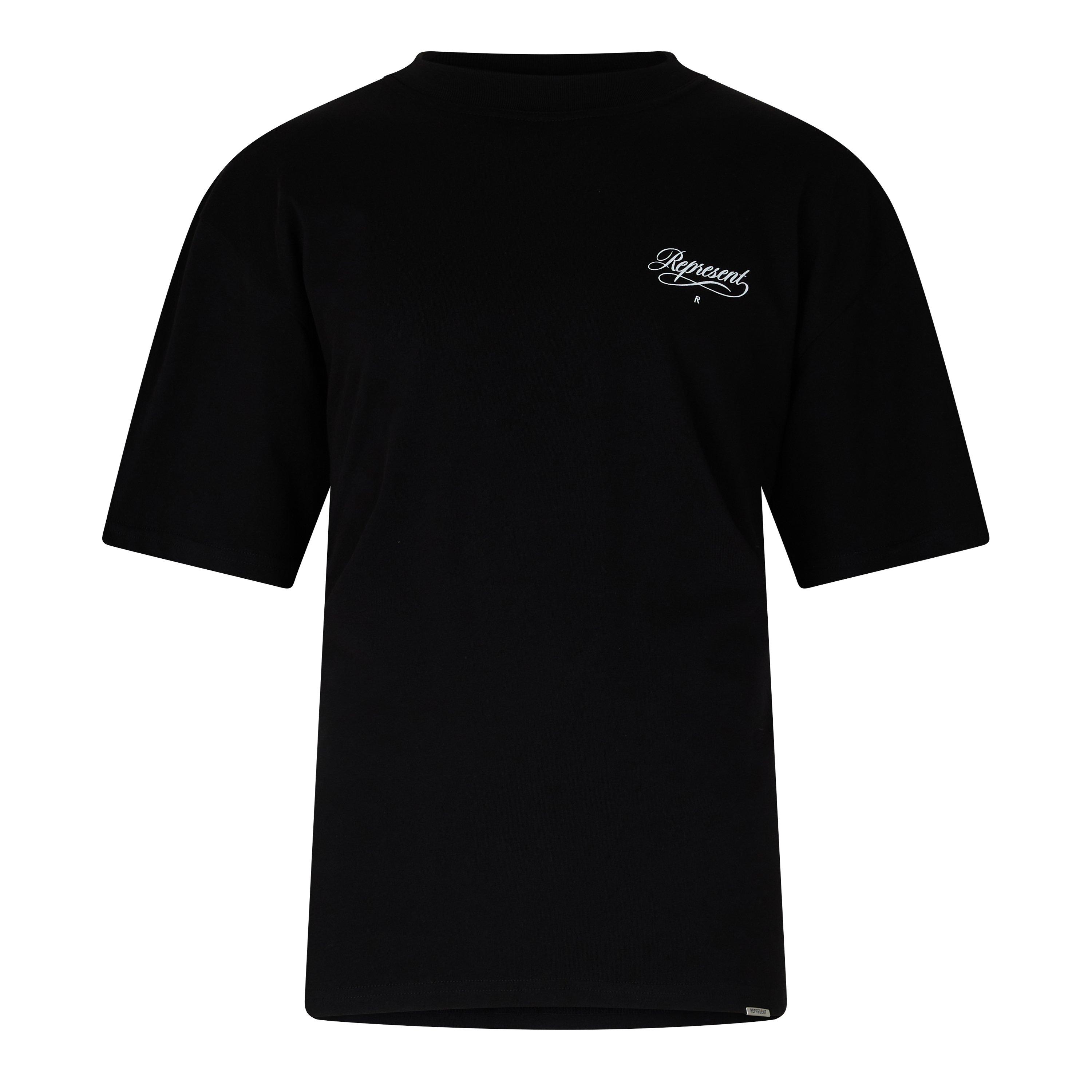 Black - Represent - Men's Script R Oversized T-Shirt - 1