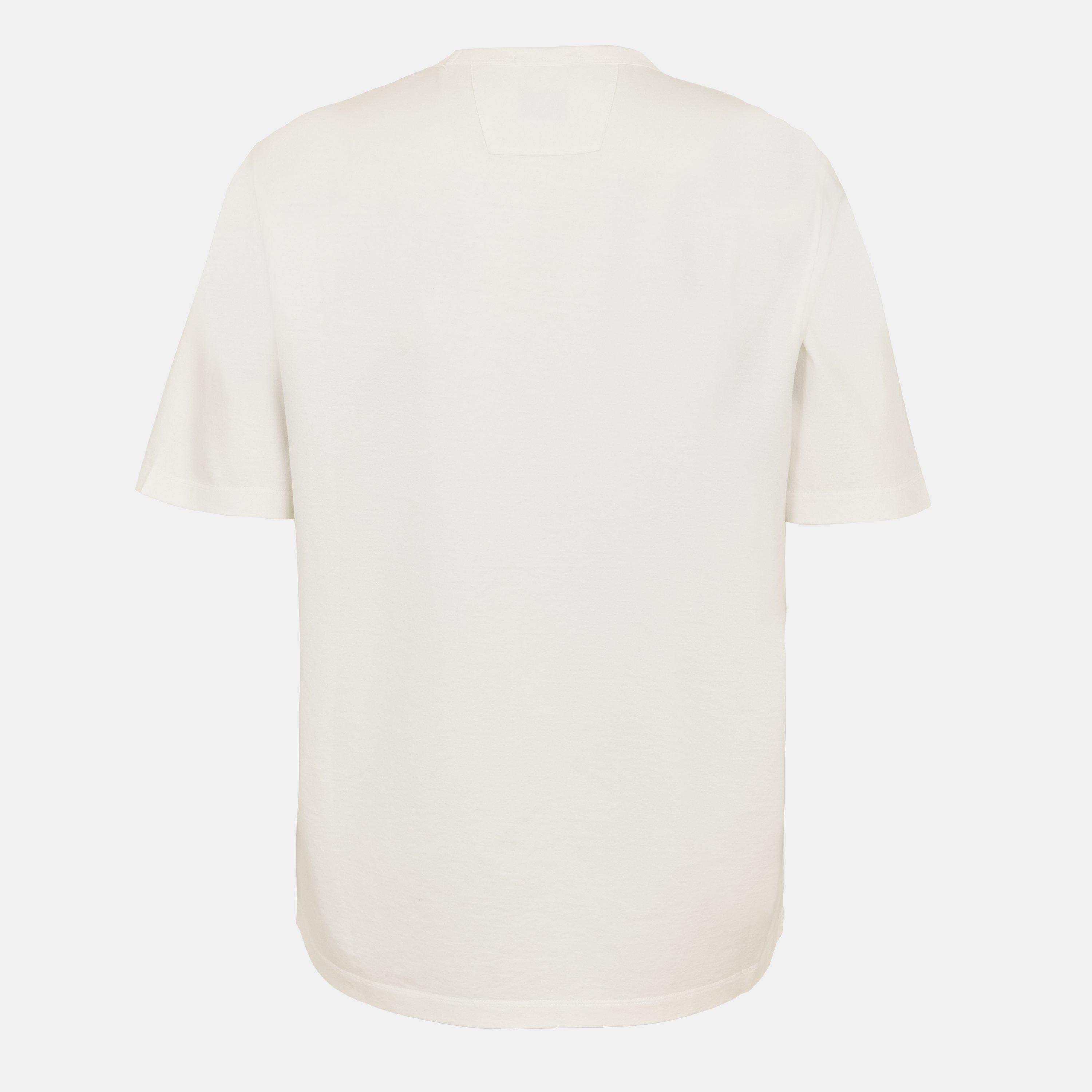 Gauze White 103 - CP Company Metropolis - Men's Front Logo T-Shirt - 2