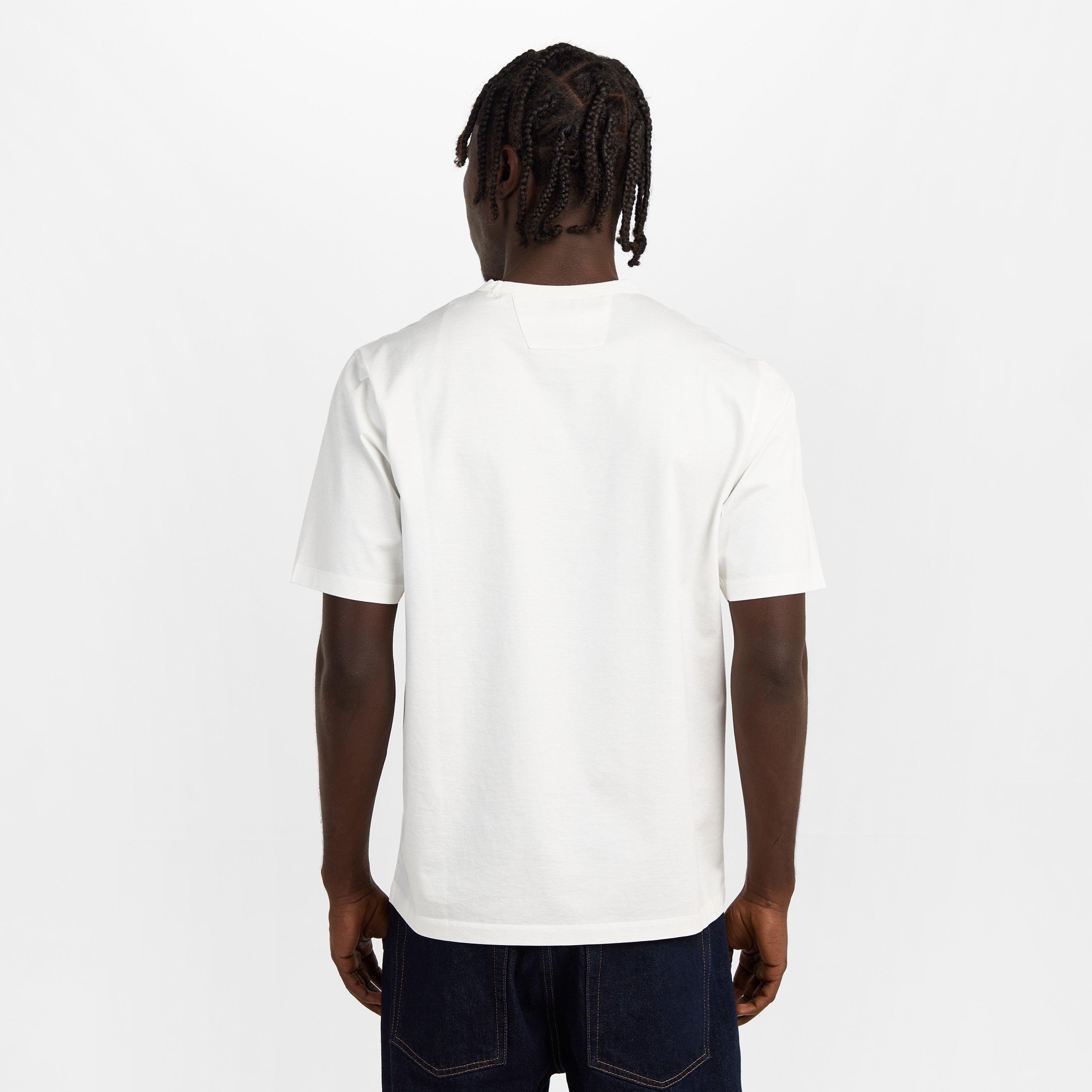 Gauze White 103 - CP Company Metropolis - Men's Front Logo T-Shirt - 4