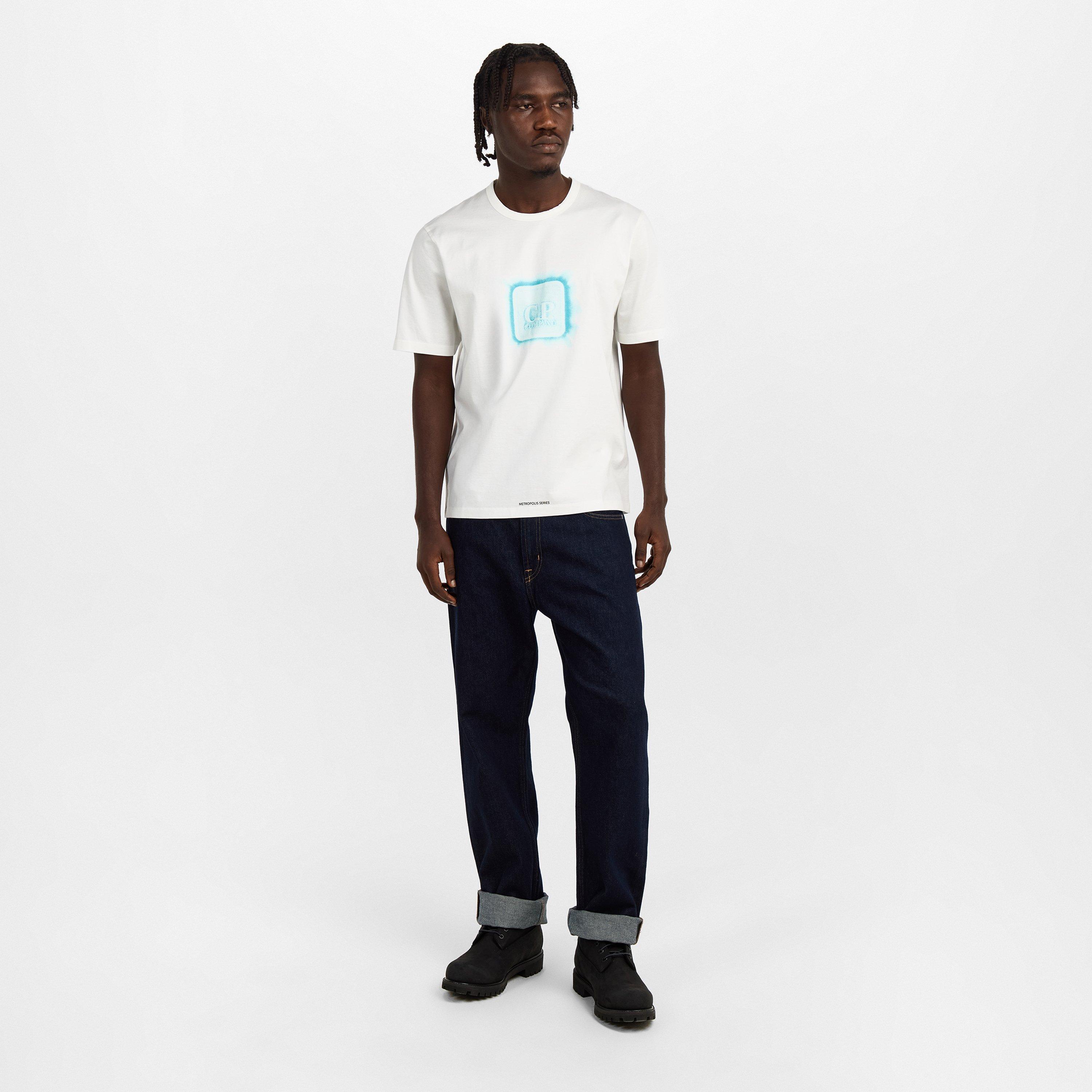 Gauze White 103 - CP Company Metropolis - Men's Front Logo T-Shirt - 6