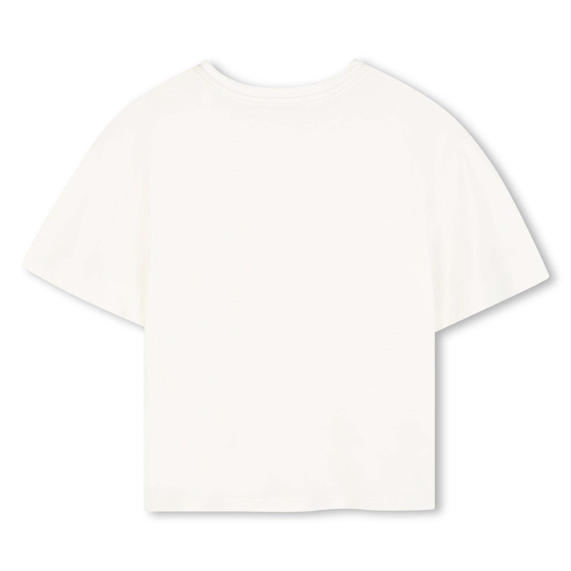 Cream - Chloe - Kids' Embroidery Regular Fit T-Shirt - 2