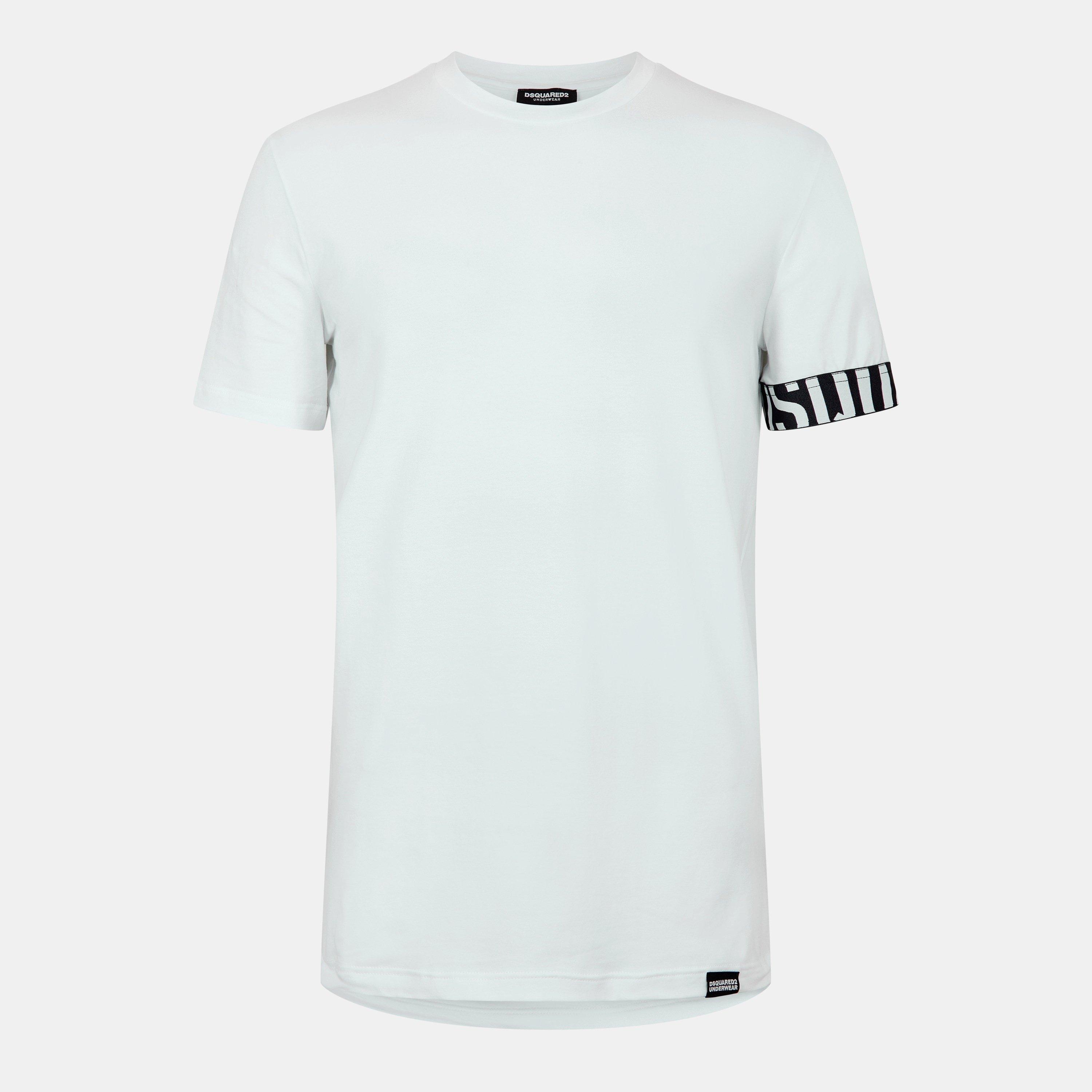 White Black - DSquared2 - Men's DSQ Urban Slim Fit T-Shirt - 1