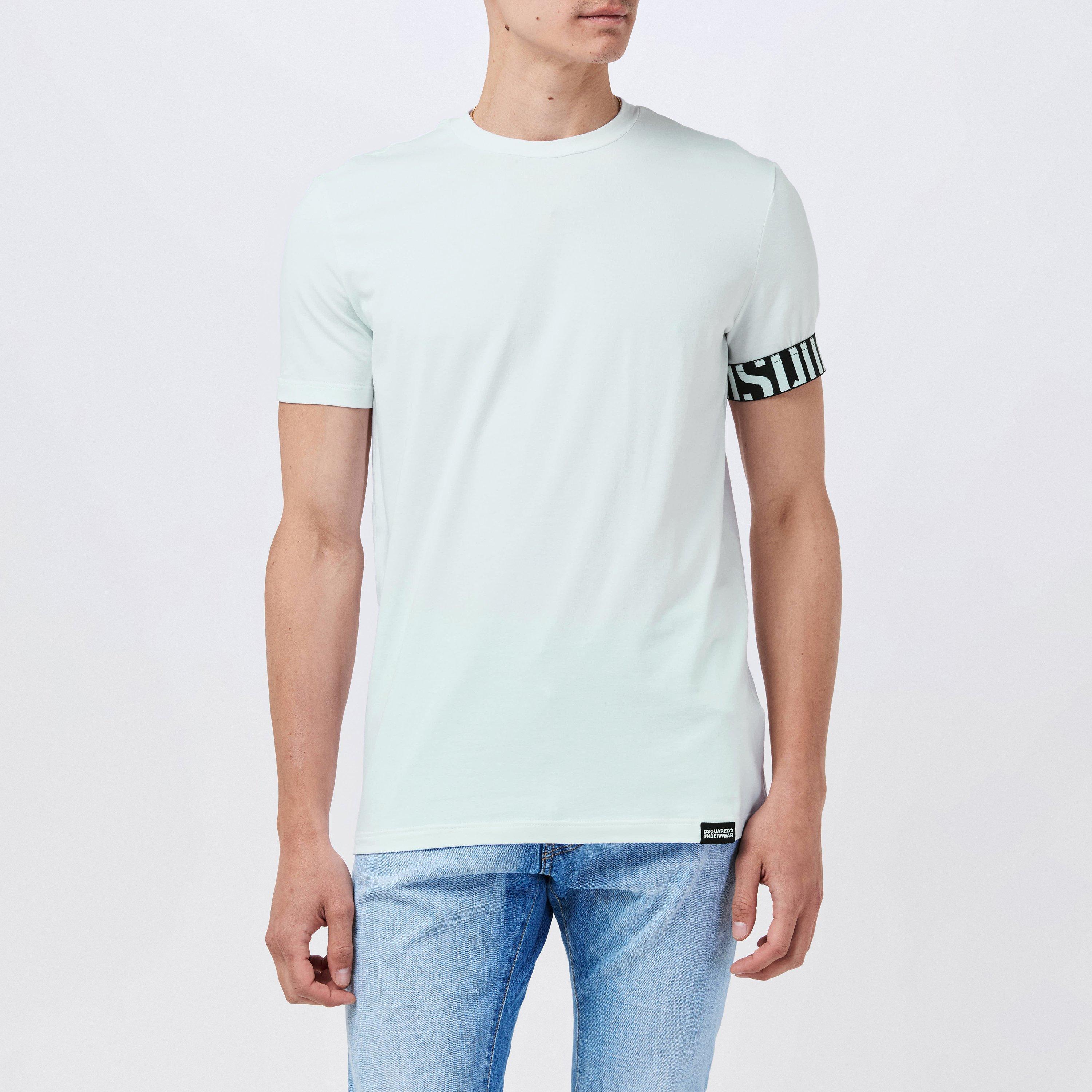 White Black - DSquared2 - Men's DSQ Urban Slim Fit T-Shirt - 3