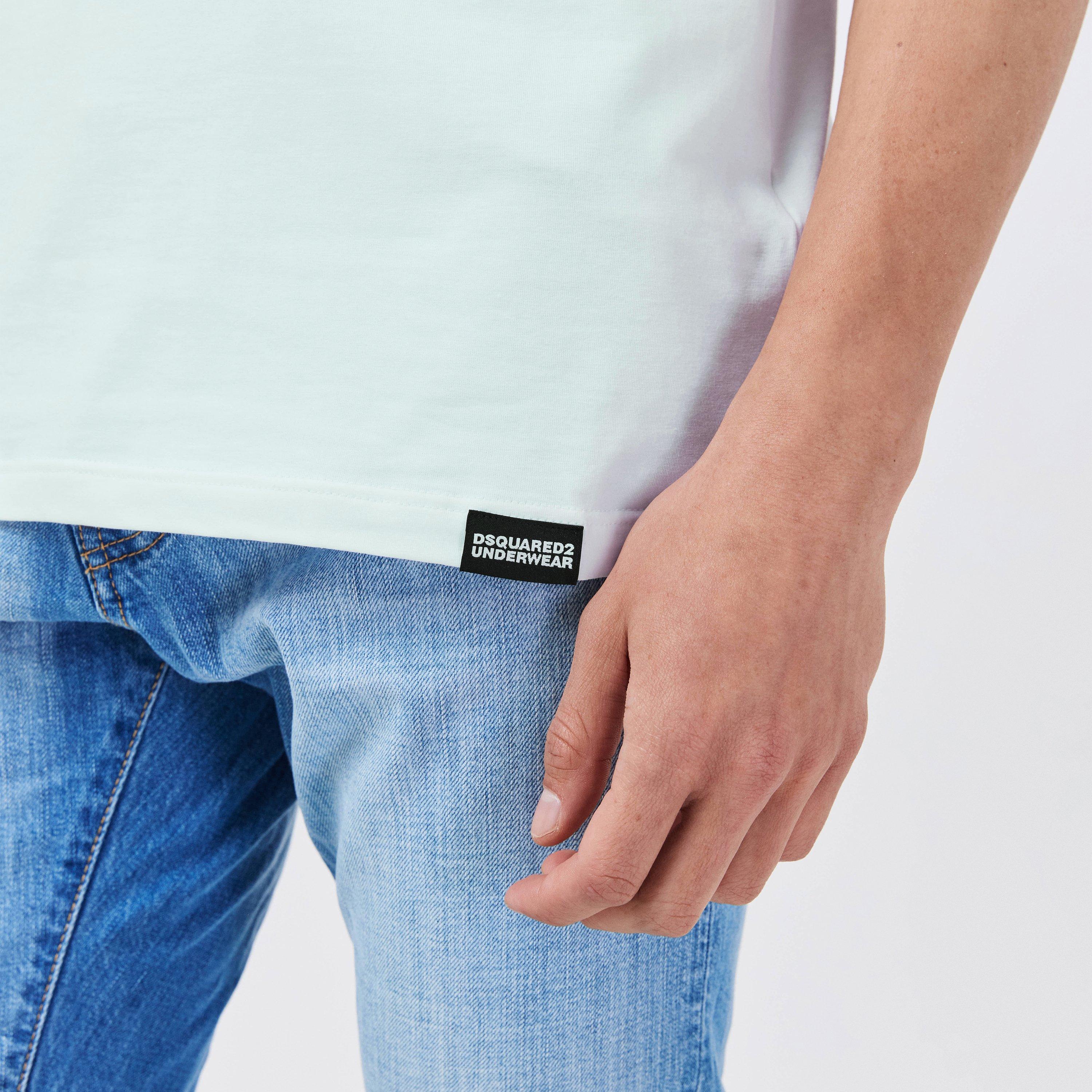 White Black - DSquared2 - Men's DSQ Urban Slim Fit T-Shirt - 5