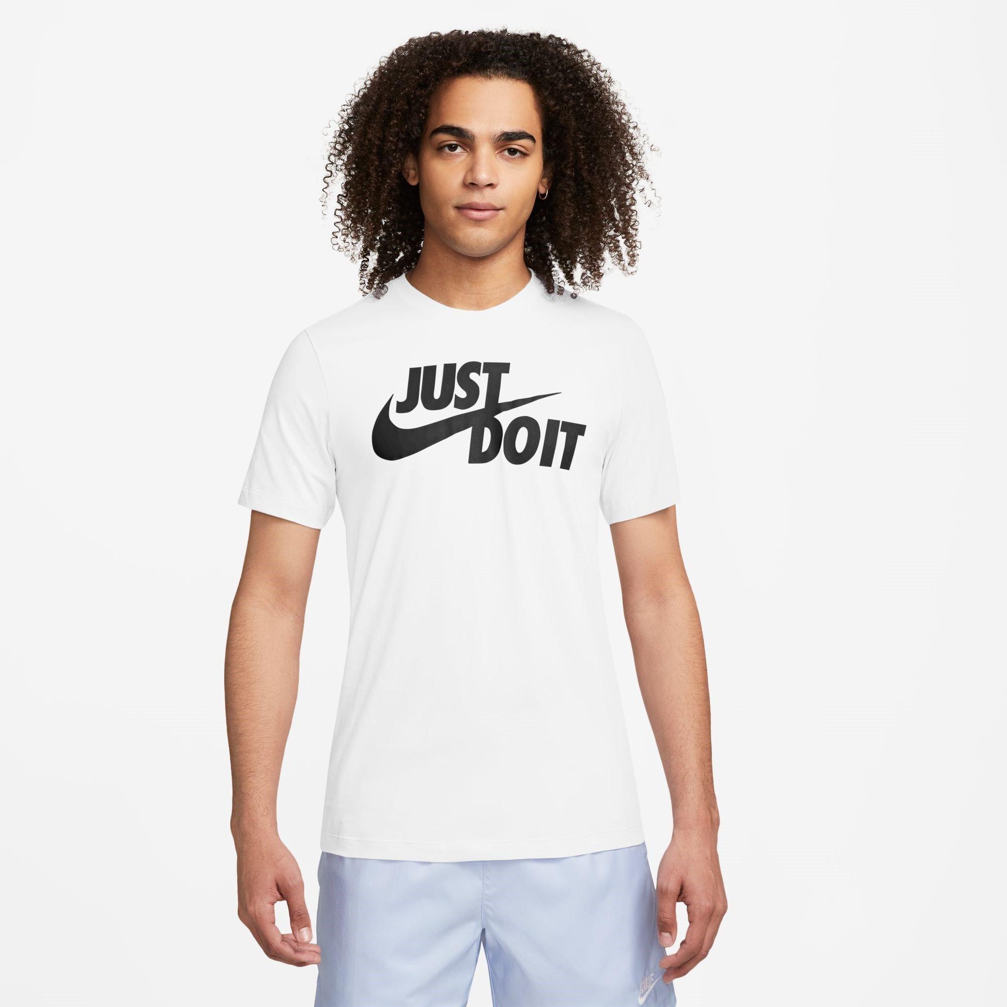 Weiß/Schwarz - Nike - Just Do It Swoosh T-Shirt Mens - 3