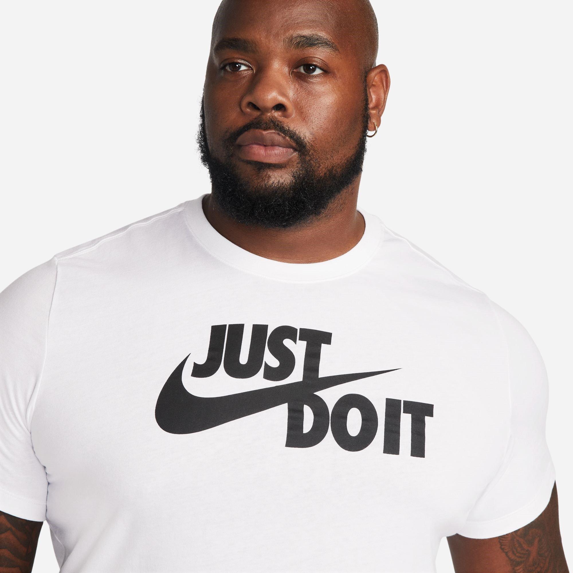 Weiß/Schwarz - Nike - Just Do It Swoosh T-Shirt Mens - 9