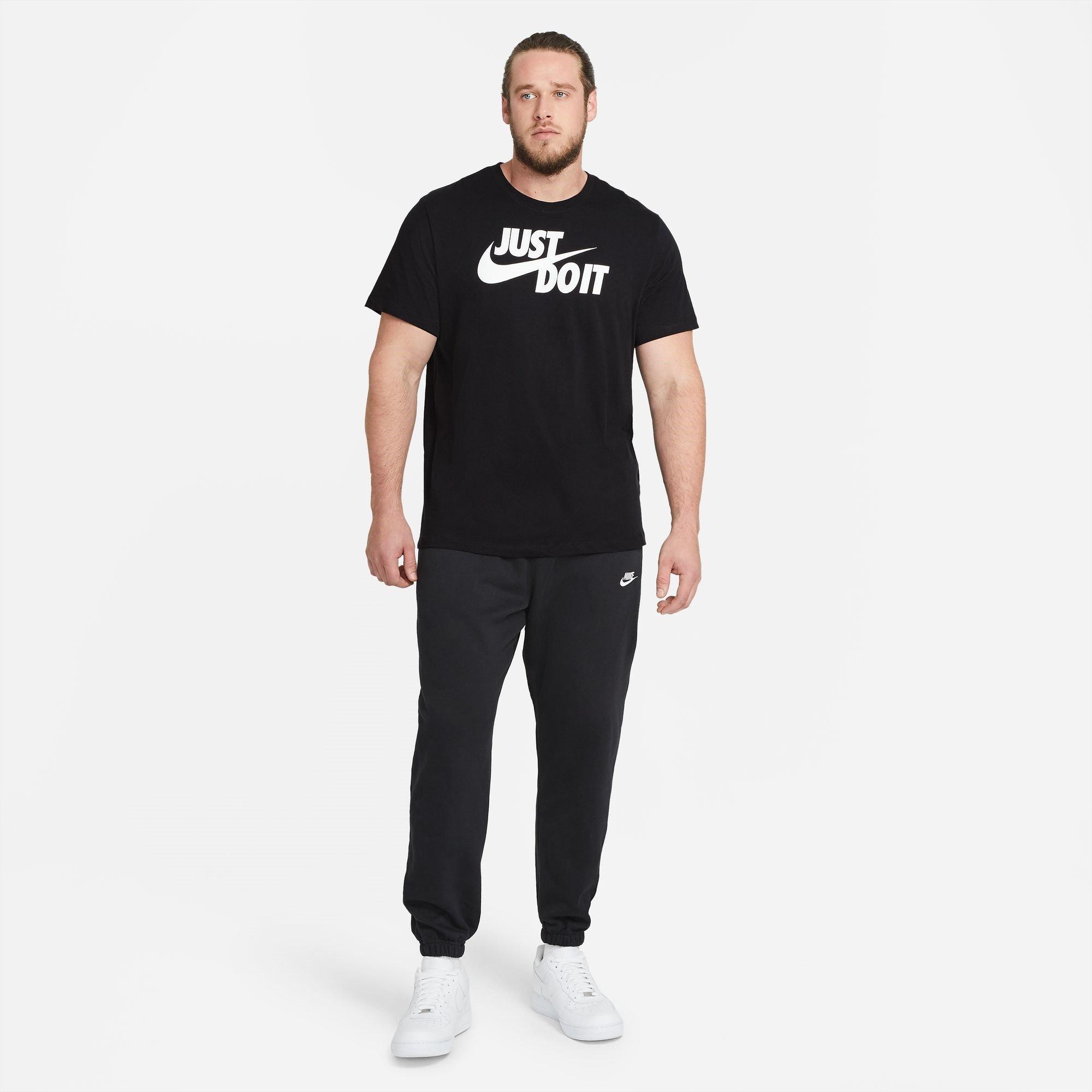Nero/Bianco - Nike - Just Do It Swoosh T-Shirt Mens - 11