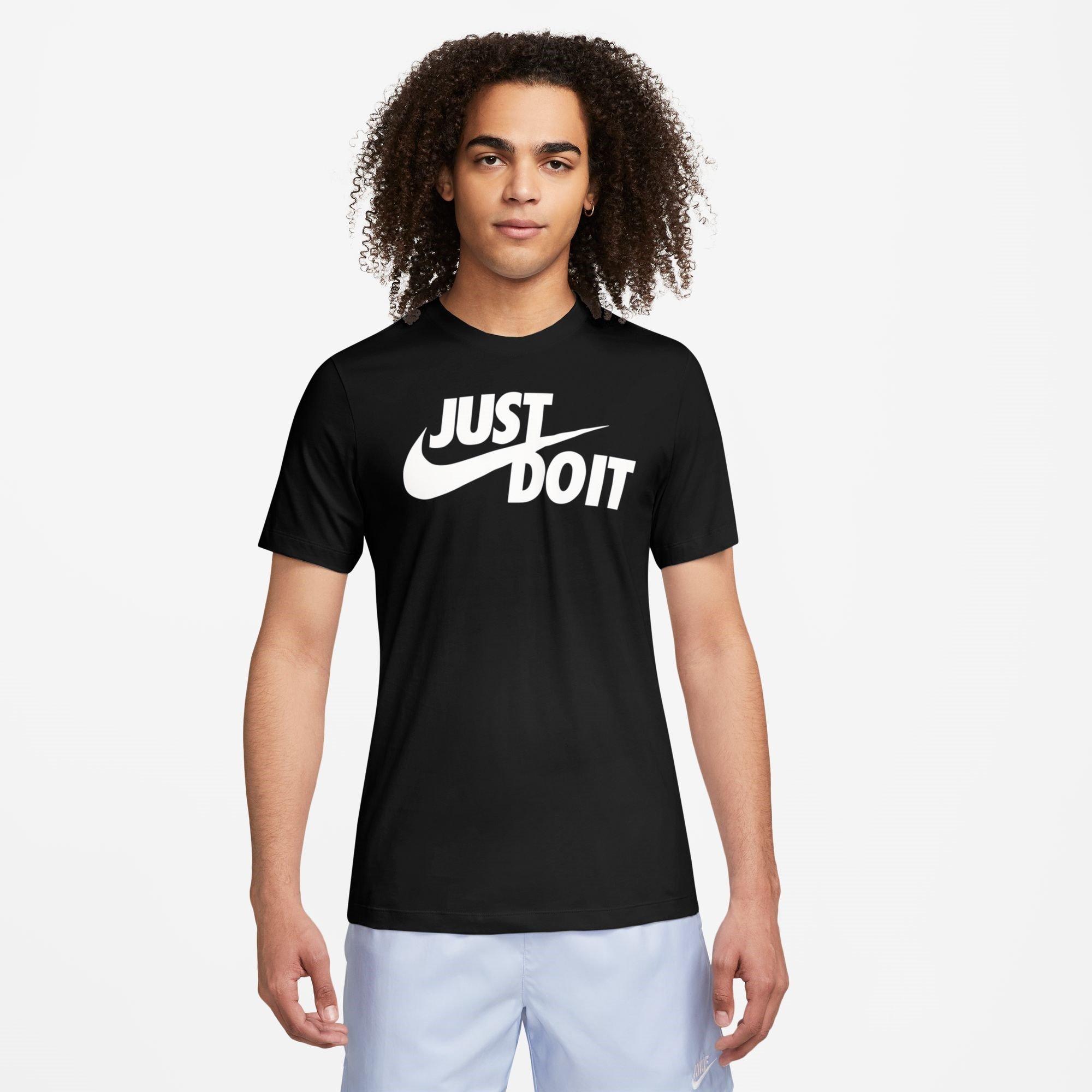 Nero/Bianco - Nike - Just Do It Swoosh T-Shirt Mens - 3
