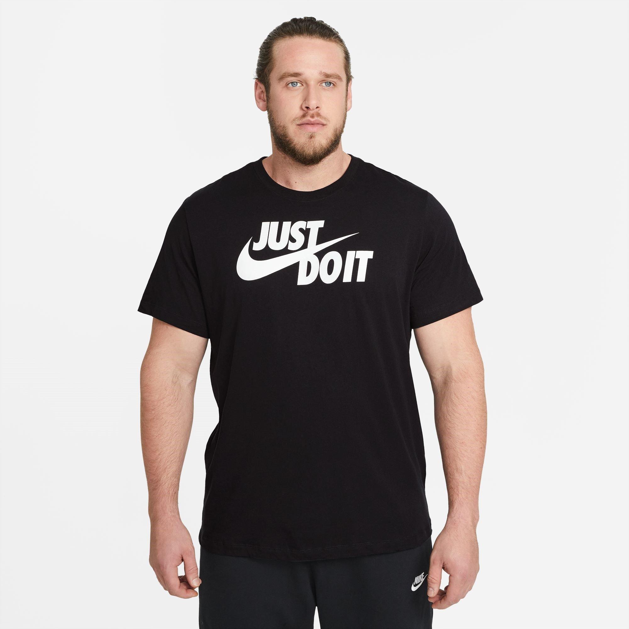 Nero/Bianco - Nike - Just Do It Swoosh T-Shirt Mens - 8