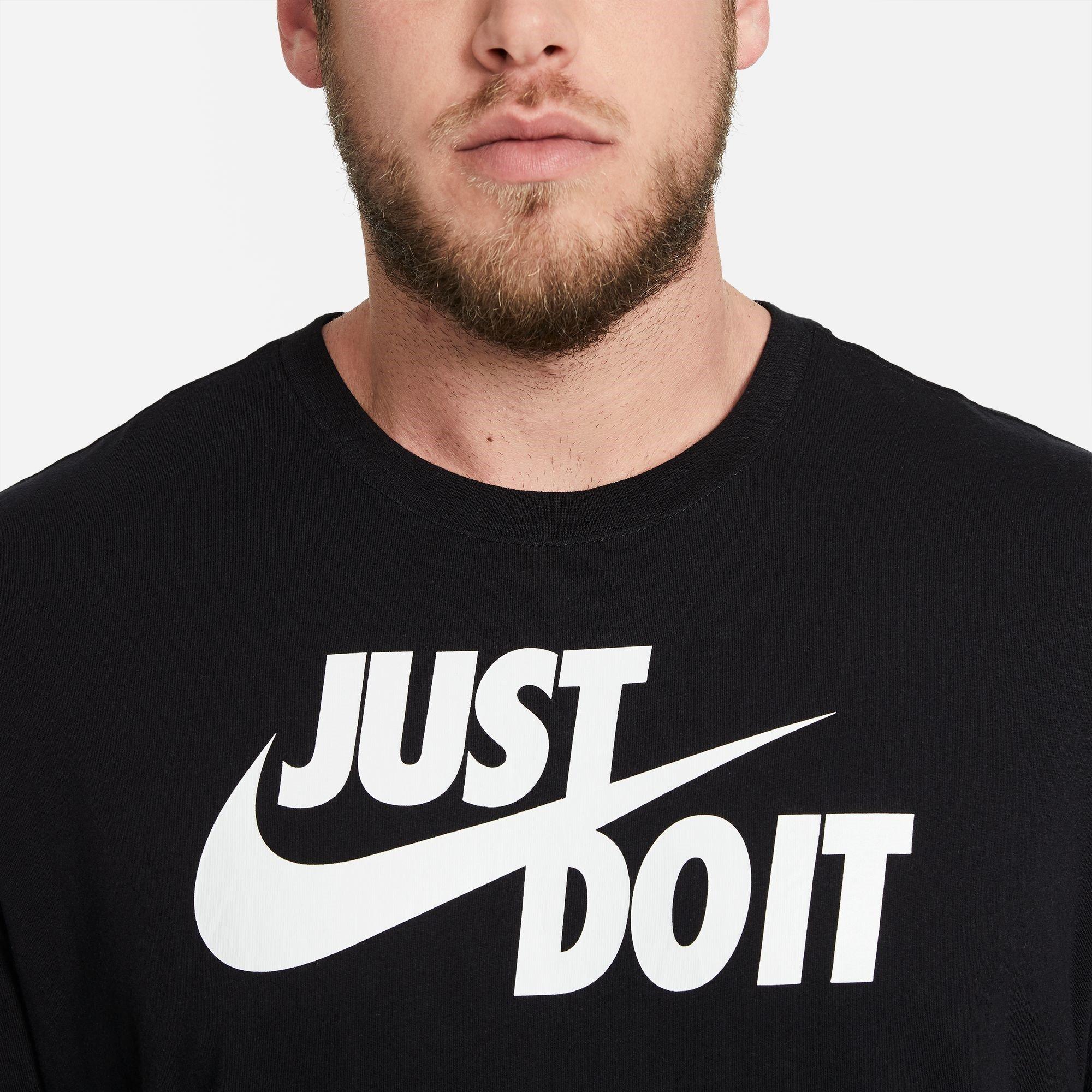 Nero/Bianco - Nike - Just Do It Swoosh T-Shirt Mens - 10