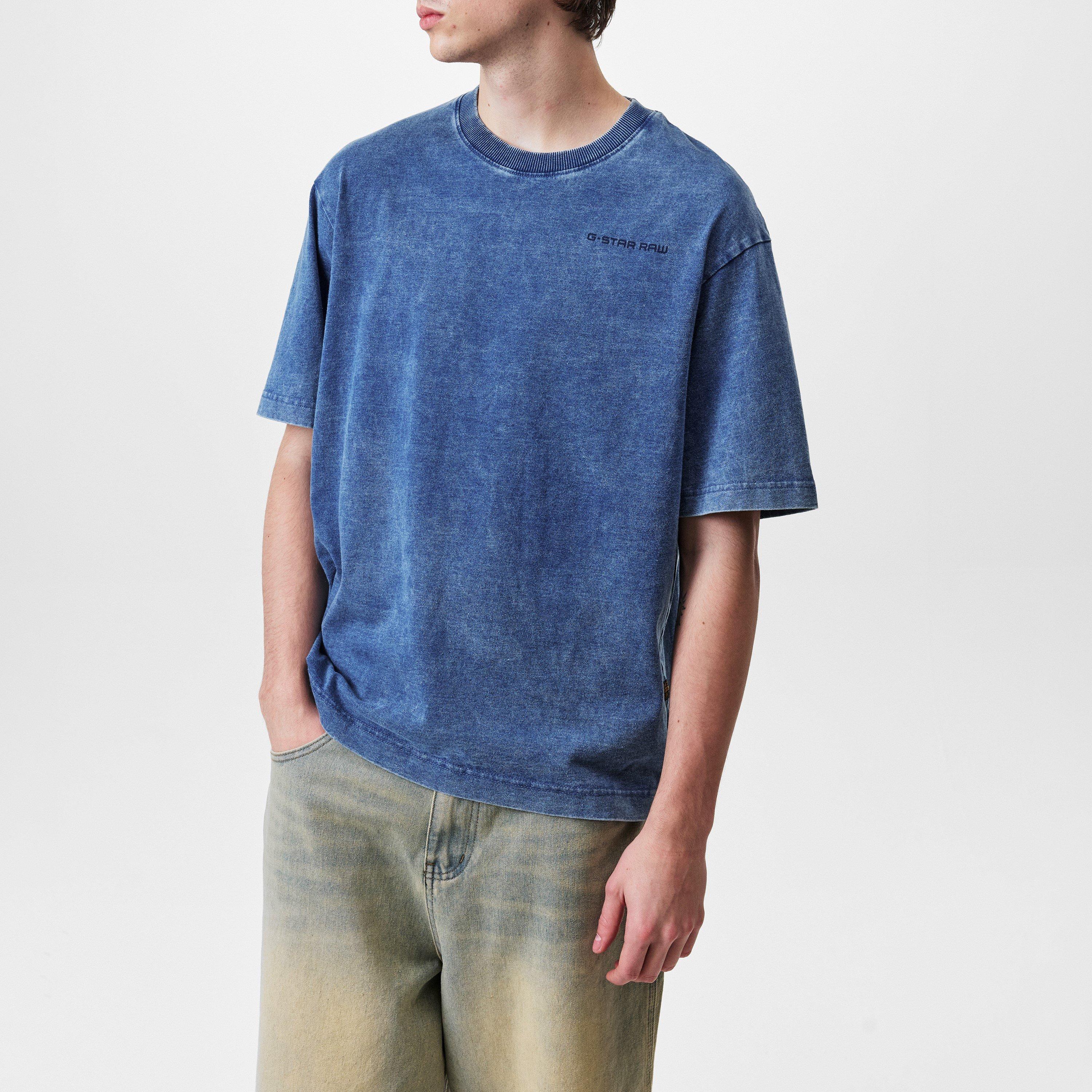 Izblijedjelo plavo - G Star - Indigo Boxy T-Shirt - 3