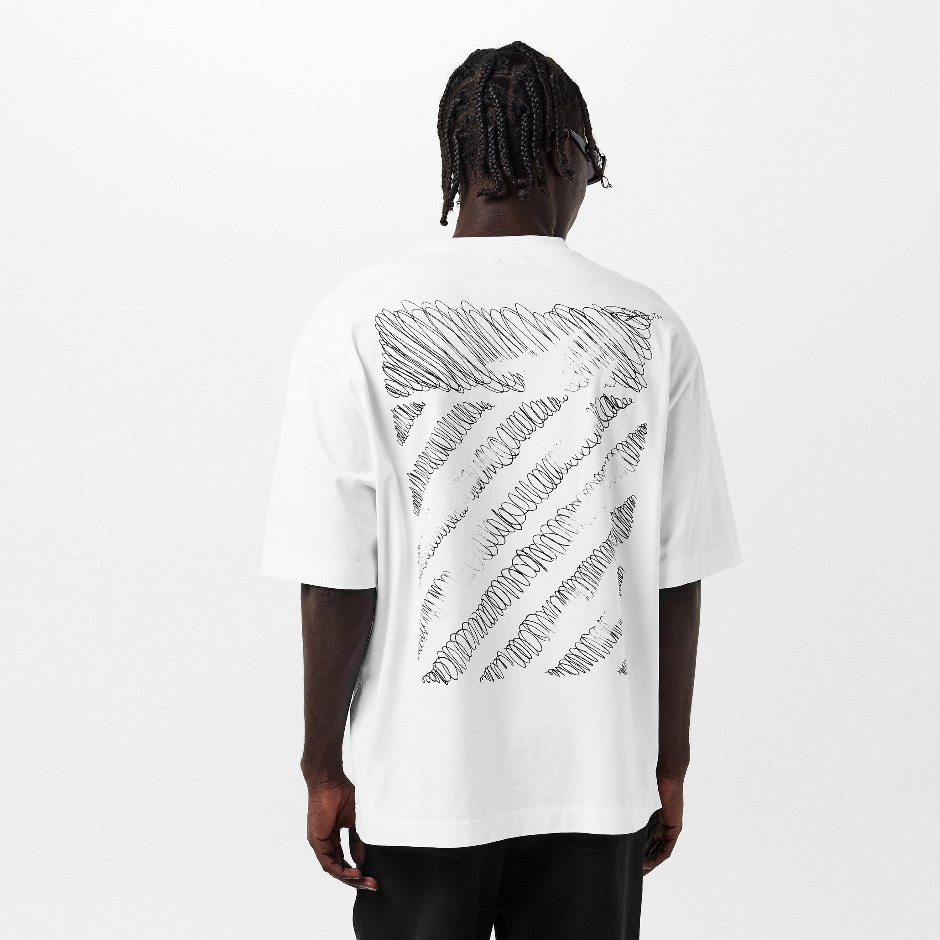 White - Off White - Men's Scribble T-Shirt - 4