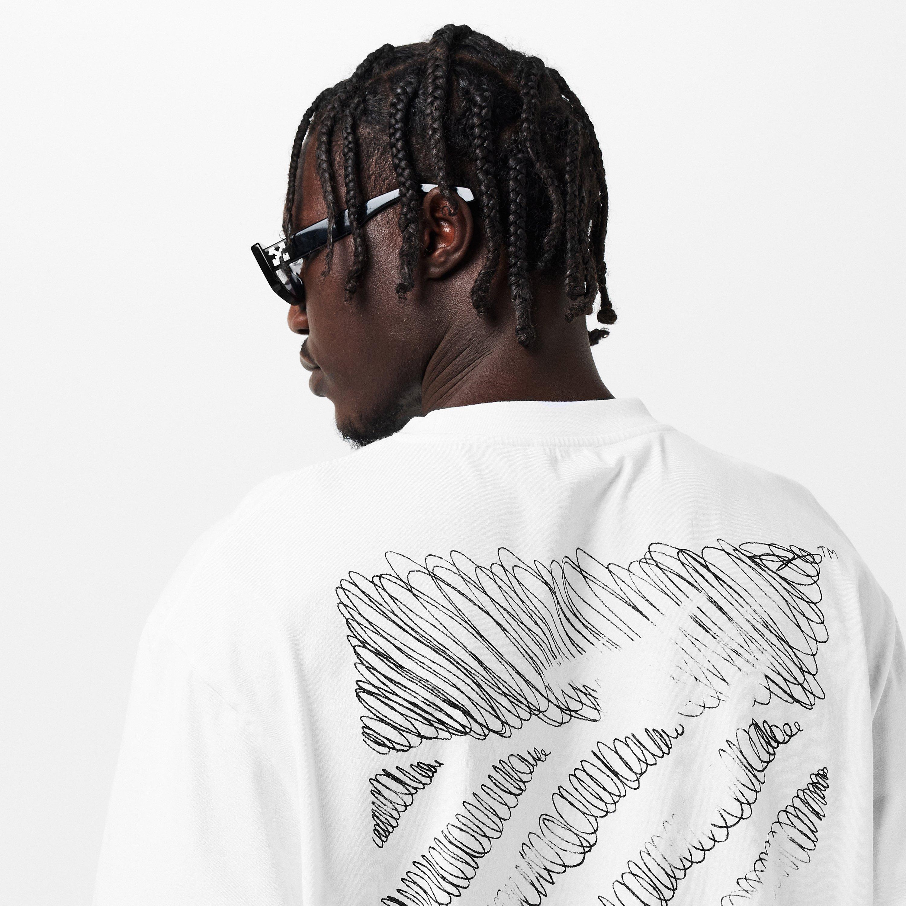 White - Off White - Men's Scribble T-Shirt - 5