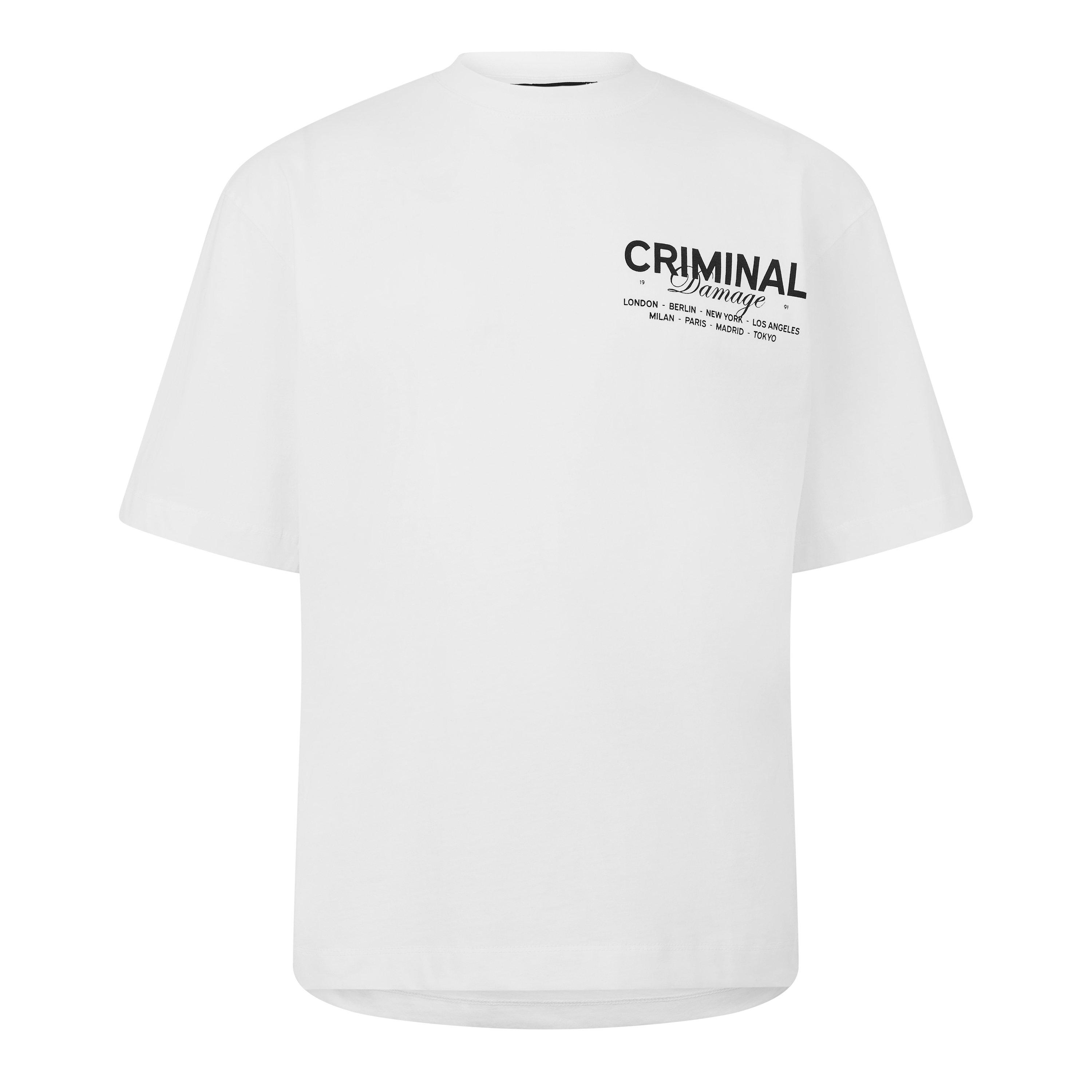 White - Criminal Damage - Adults Next Move Regular Fit T-Shirt - 7