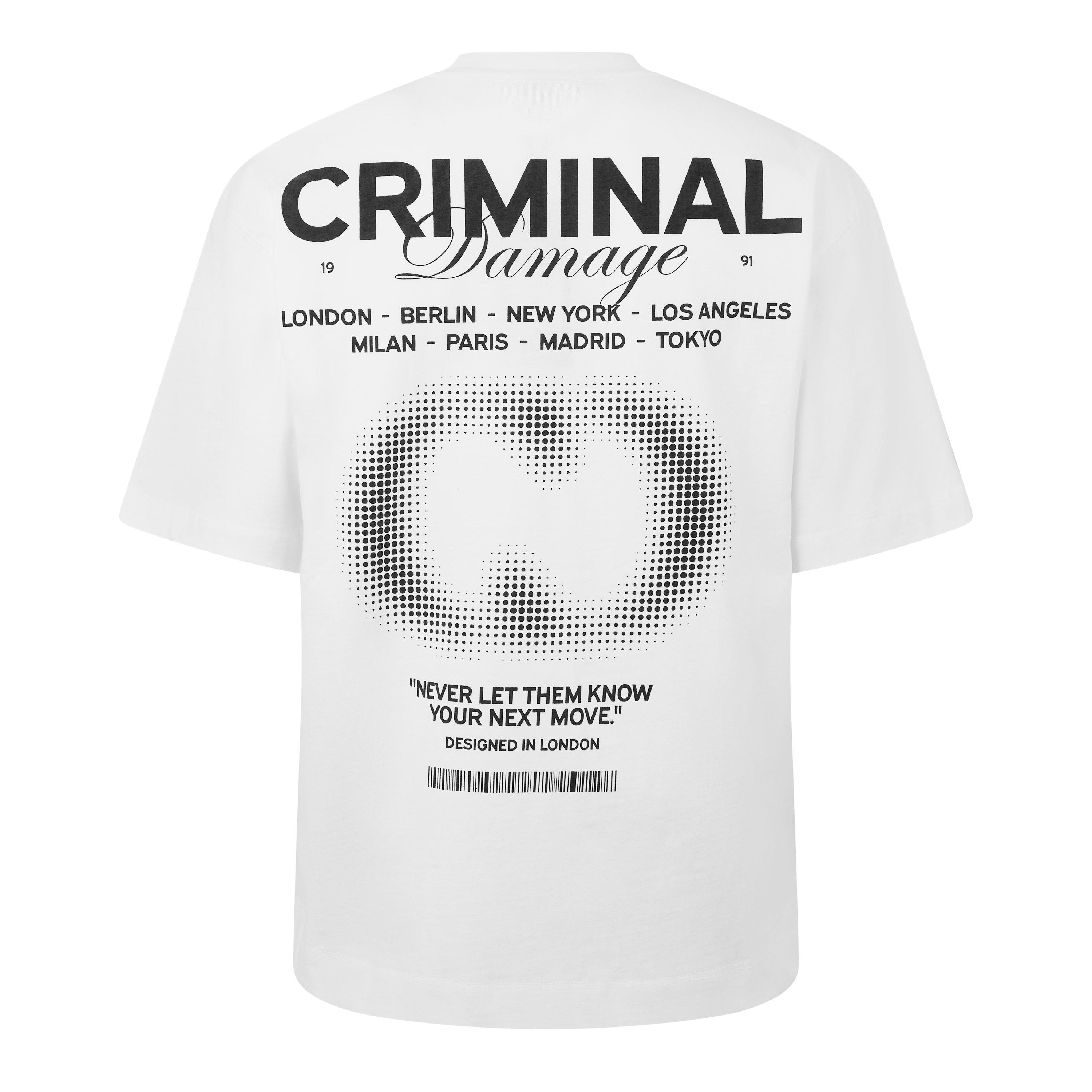 White - Criminal Damage - Adults Next Move Regular Fit T-Shirt - 8