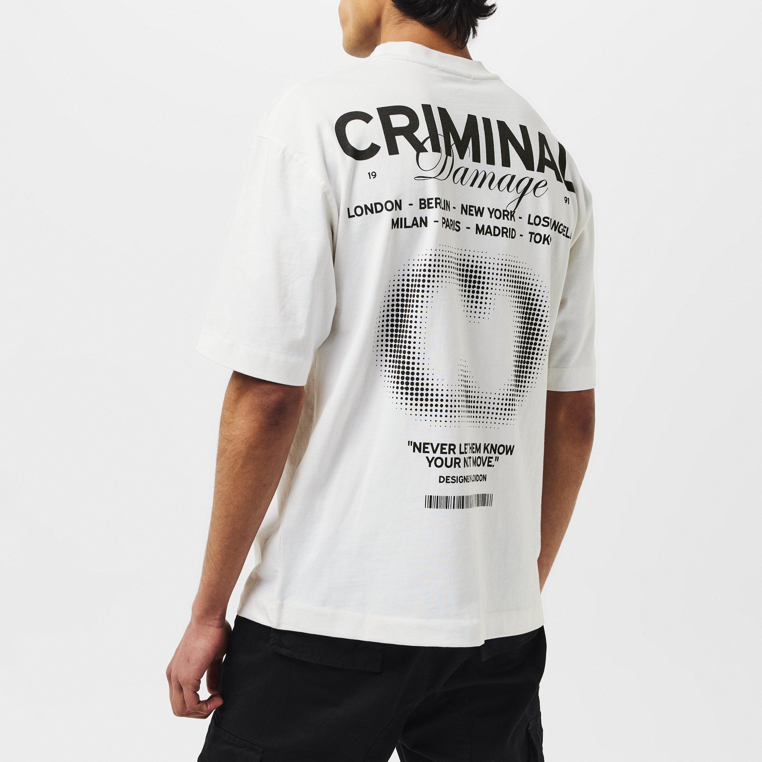 White - Criminal Damage - Adults Next Move Regular Fit T-Shirt - 4