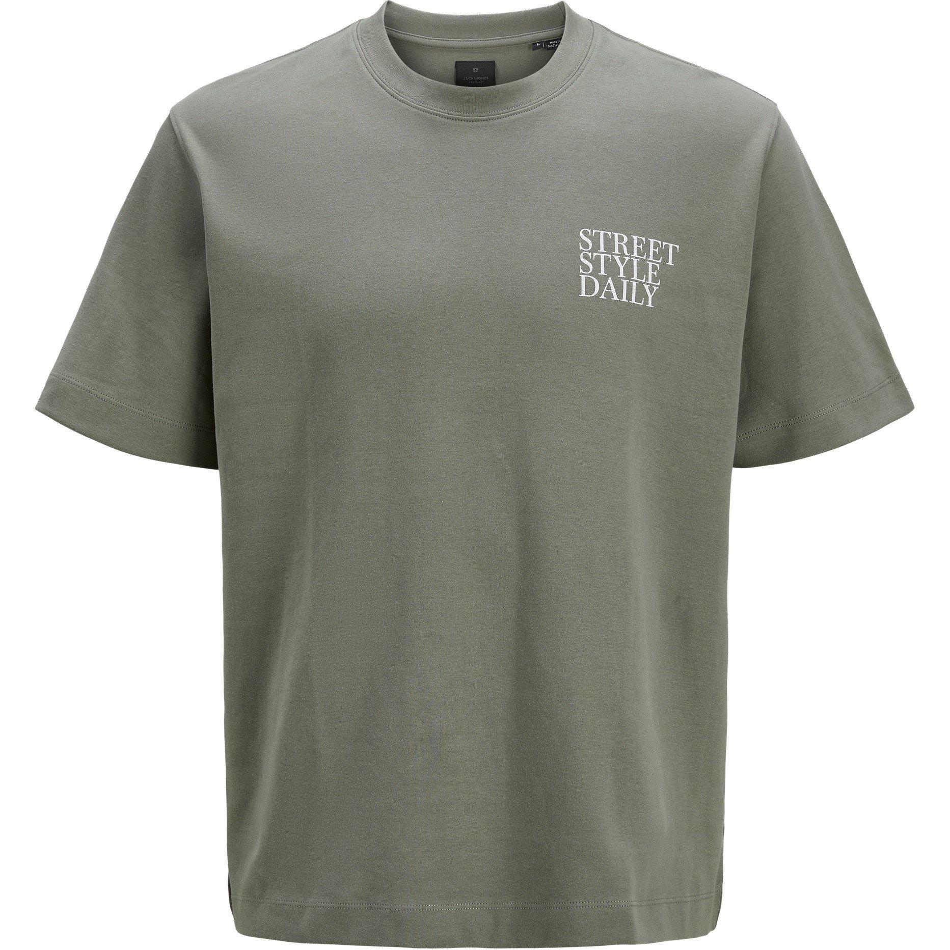 Agave Green - Jack and Jones - Men's Regular Fit Short-Sleeve T-Shirt - 1