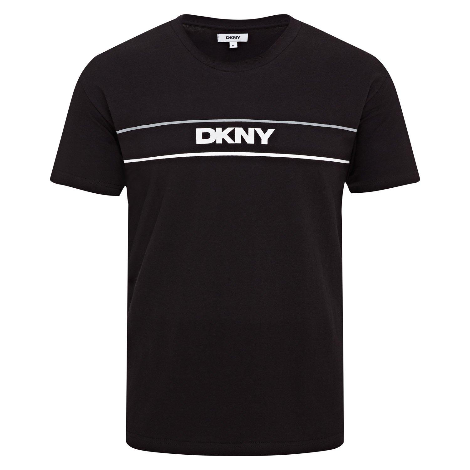 Black - DKNY - Short Sleeve Mens T-Shirt Cavaliers - 1