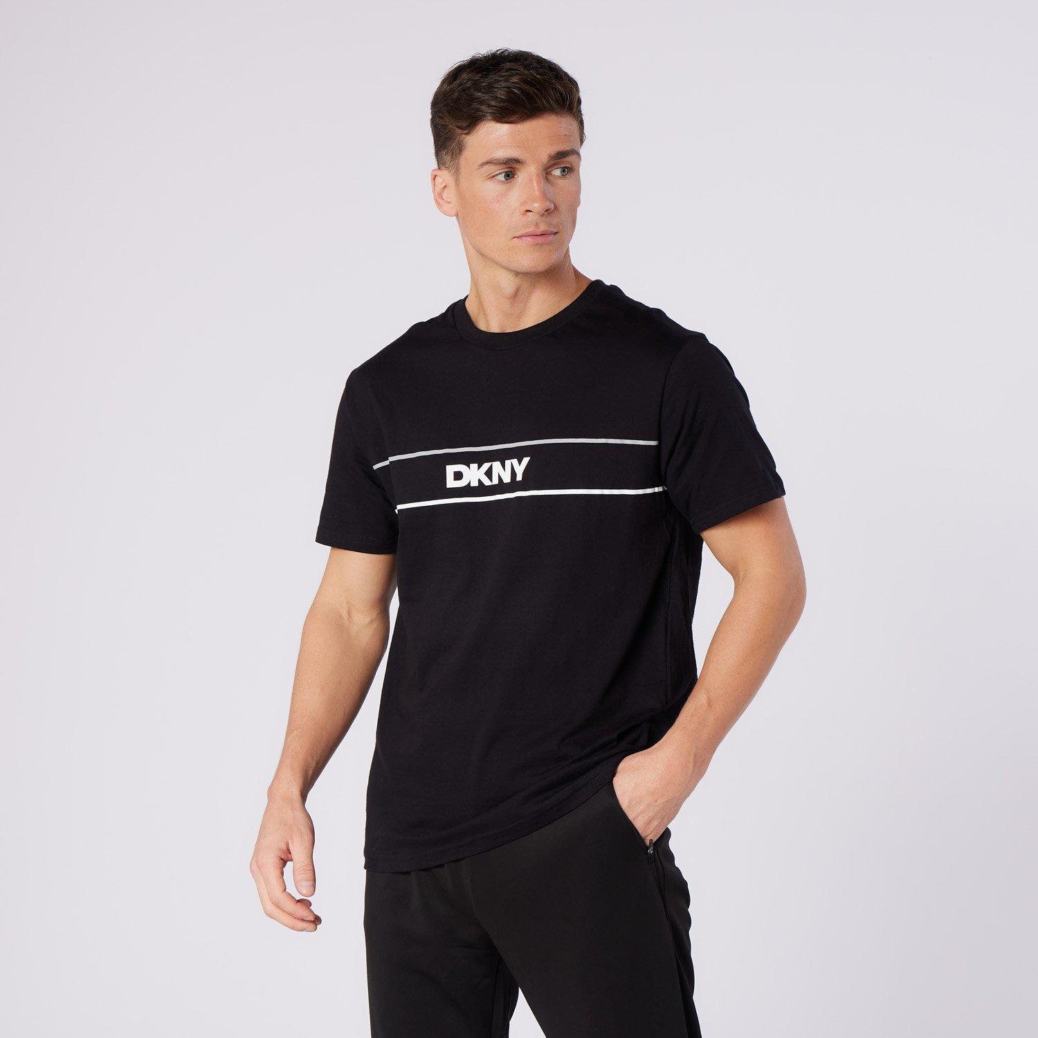Black - DKNY - Short Sleeve Mens T-Shirt Cavaliers - 4