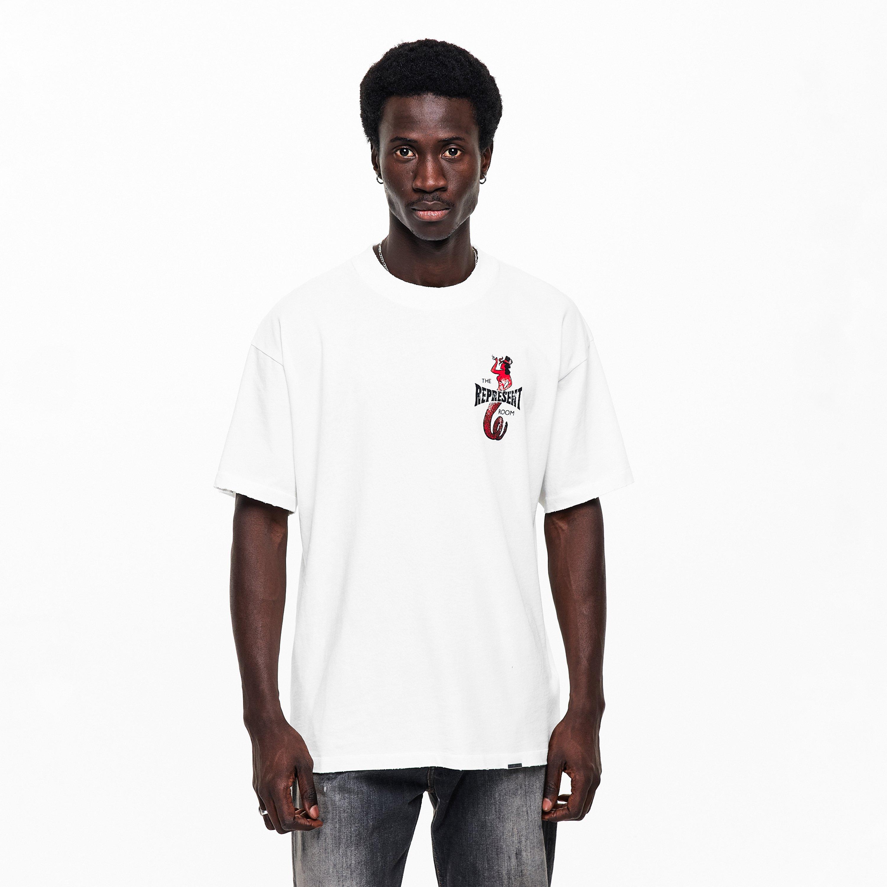 Flat White - Represent - Men's Oversized T-Shirt - 3